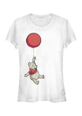 Women's Juniors' Licensed Disney Balloon Winnie T-Shirt, White, XXL