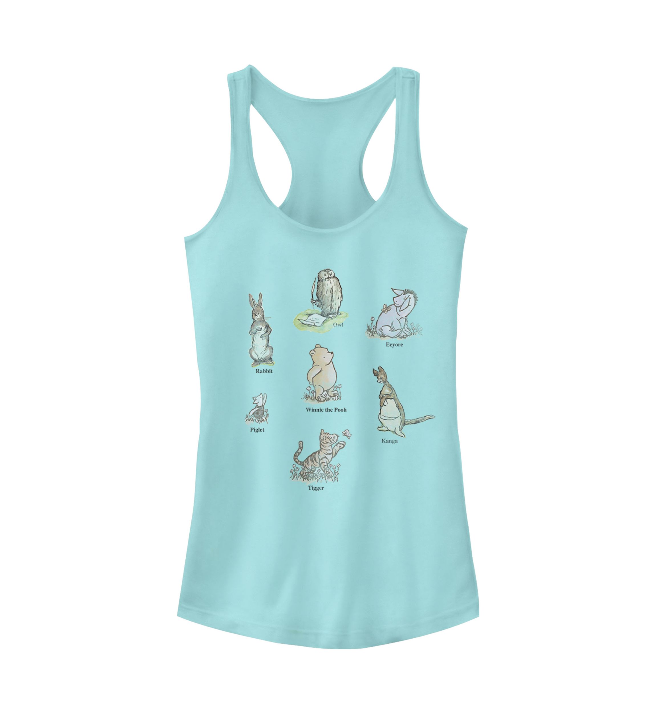 Juniors Licensed Disney Winnie Poster Tank Top