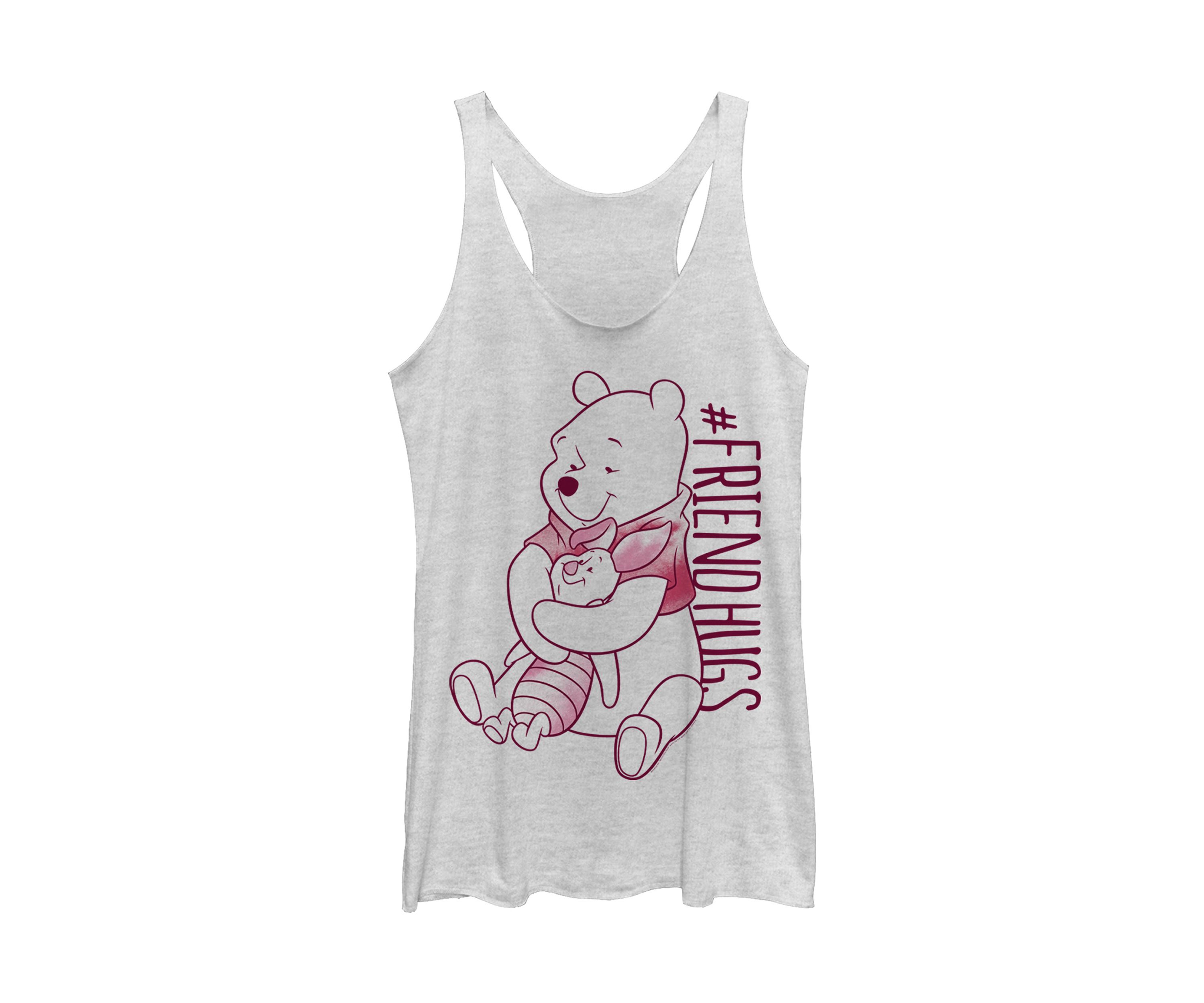 Juniors Licensed Disney Piglet Pooh Hugs Tank Top