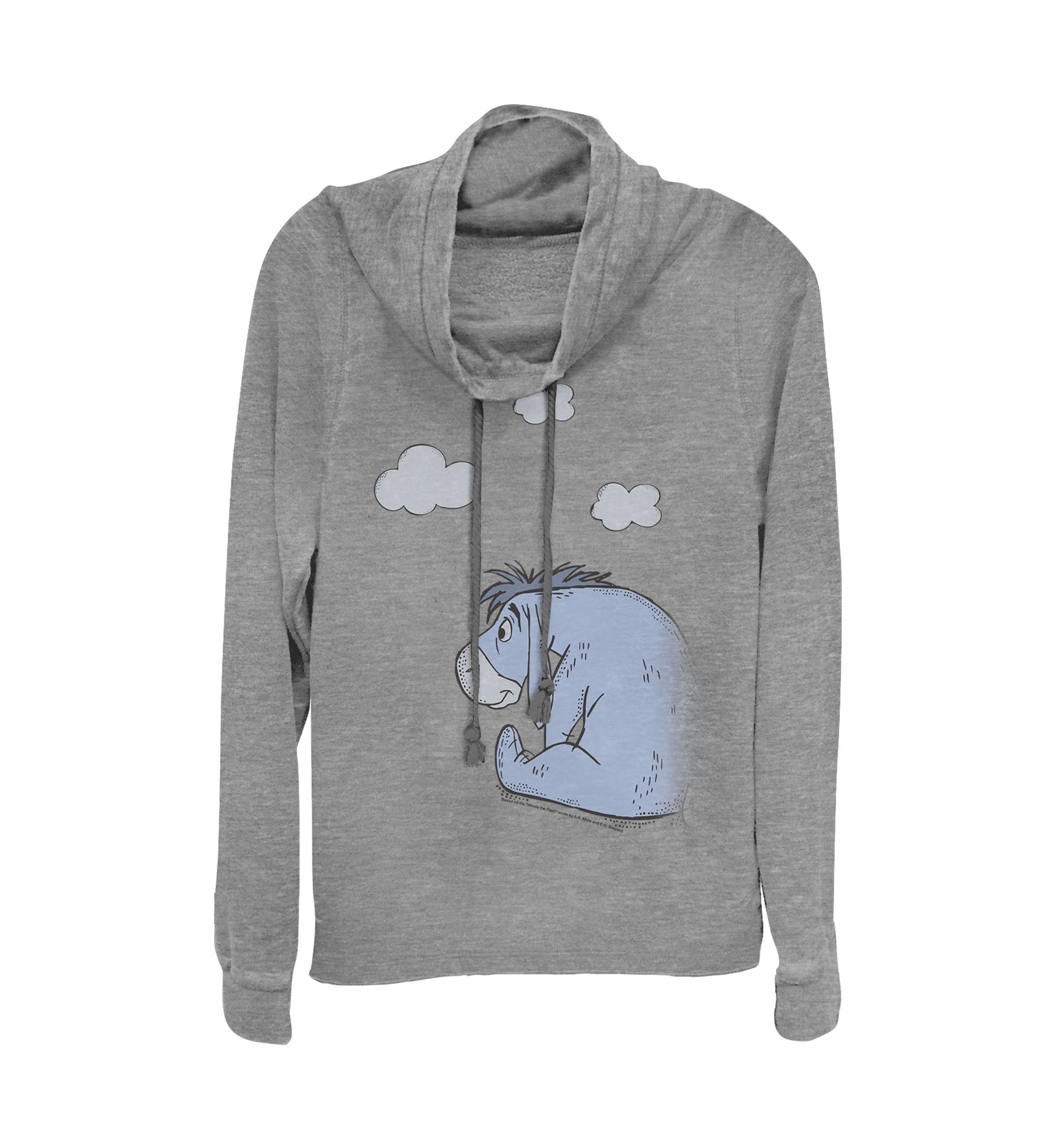 Juniors Licensed Disney Cloudy Eeyore Pullover Top