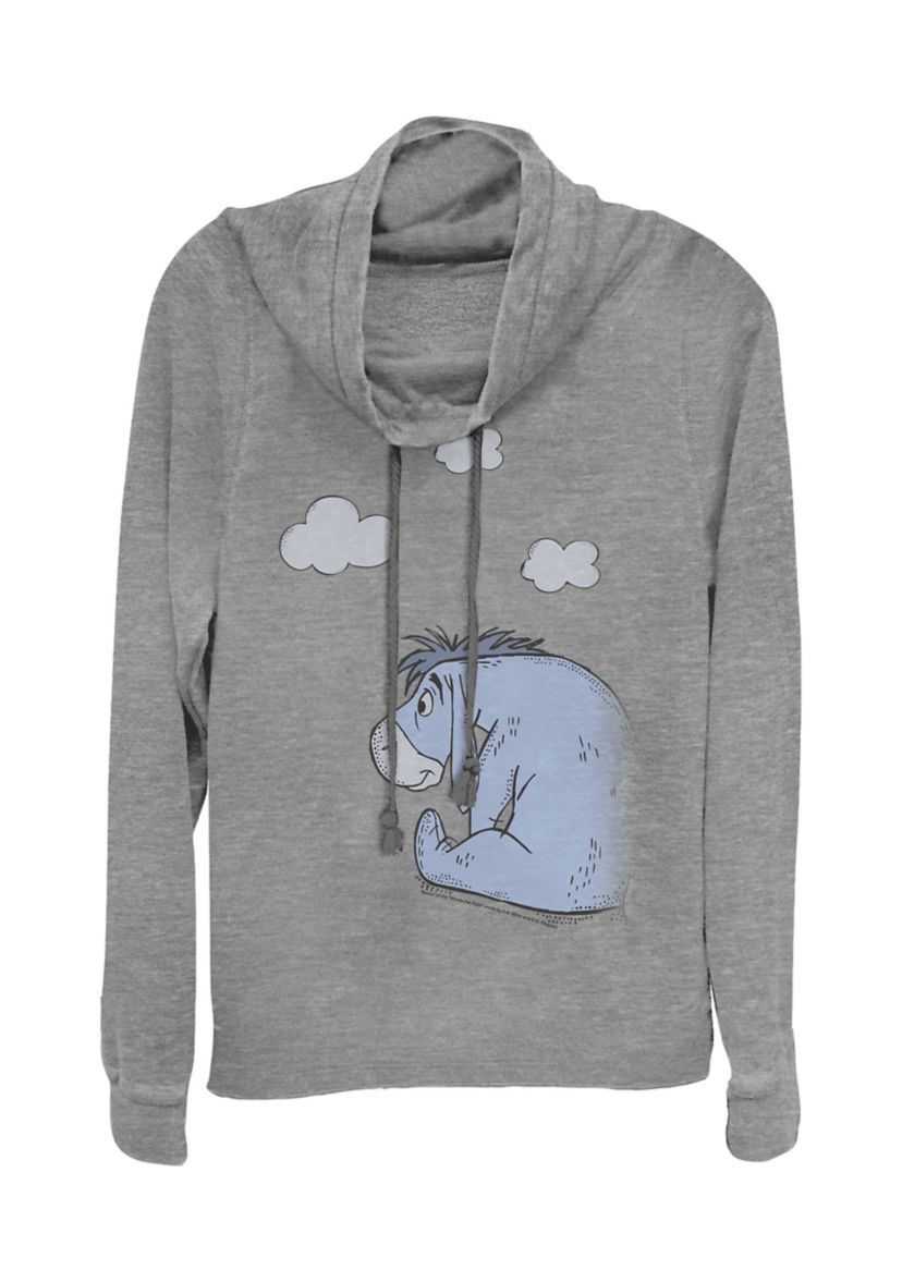 Juniors Licensed Disney Cloudy Eeyore Pullover Top