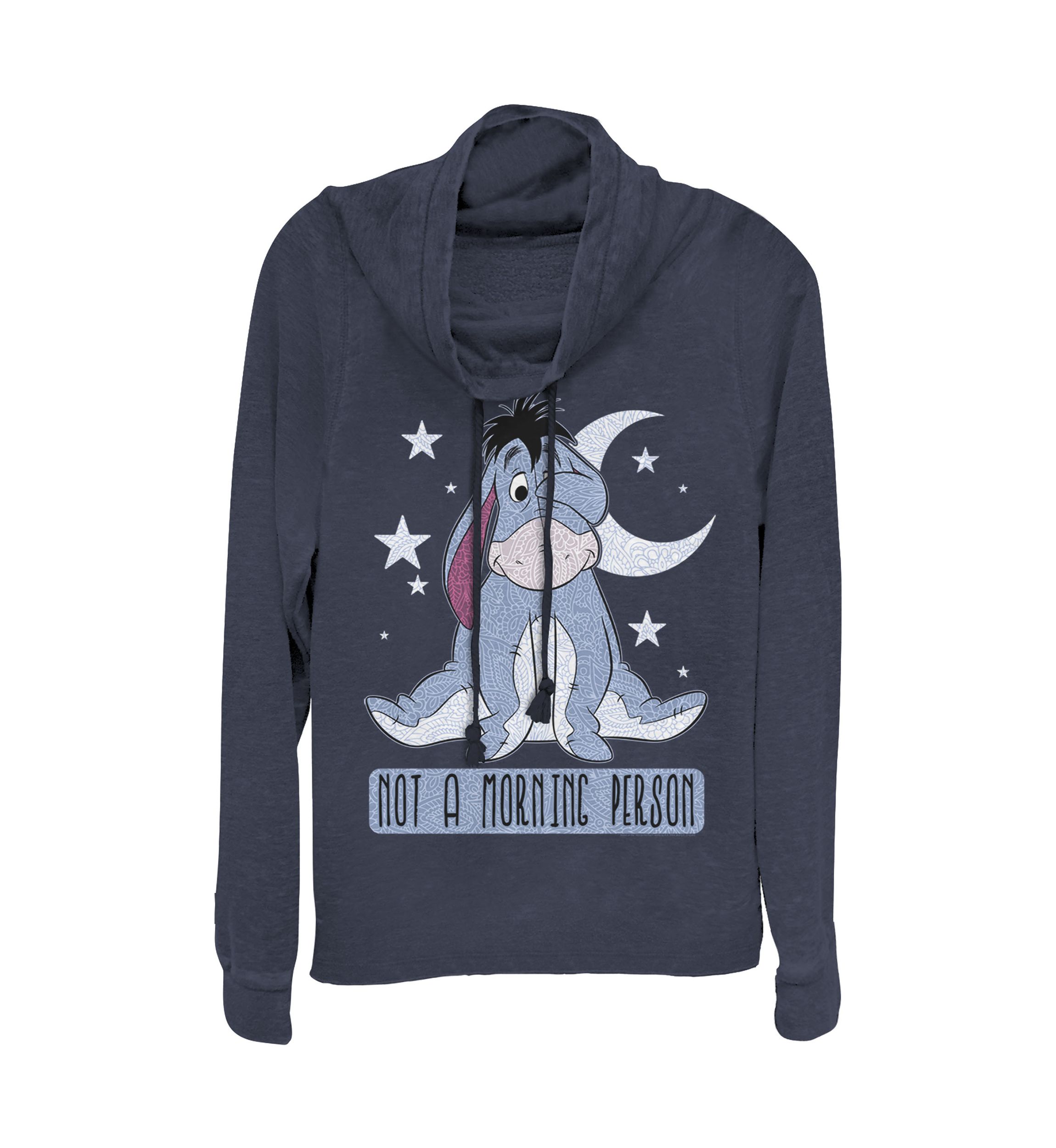 Juniors Licensed Disney Eeyore Not Morning Pullover Top