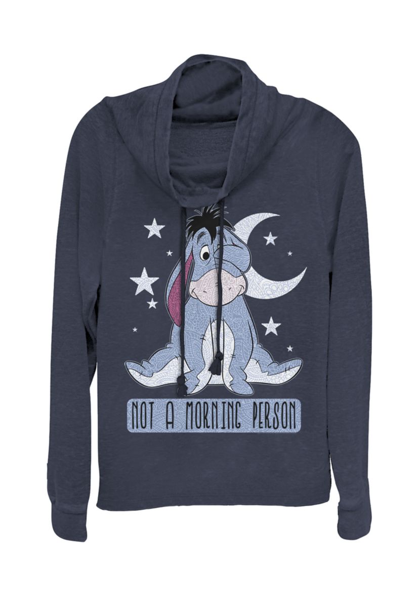 Juniors Licensed Disney Eeyore Not Morning Pullover Top