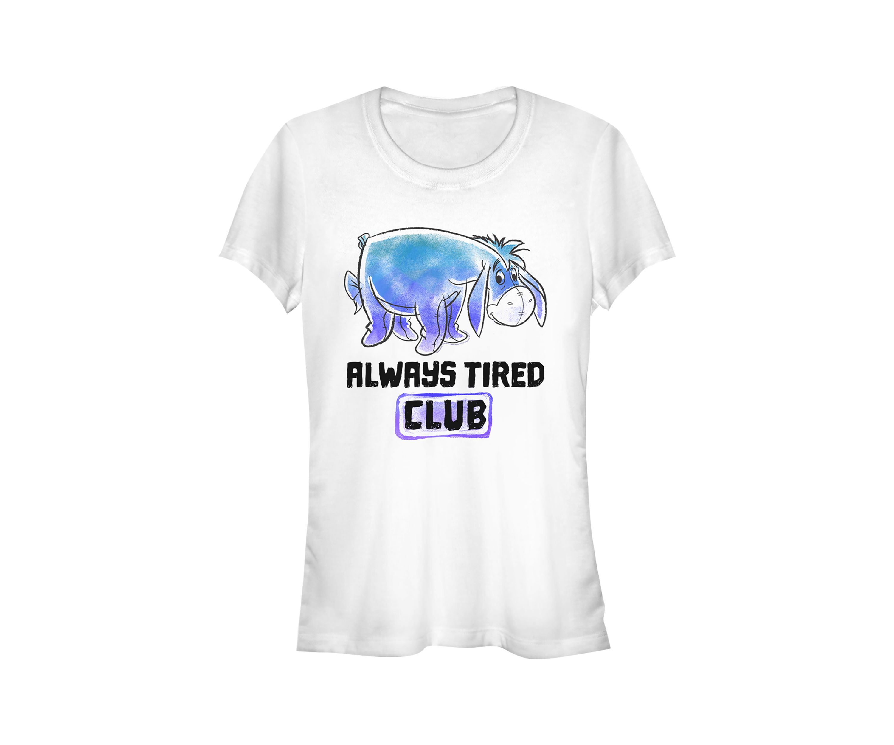 Juniors Licensed Disney Eeyore Tired Club T-Shirt