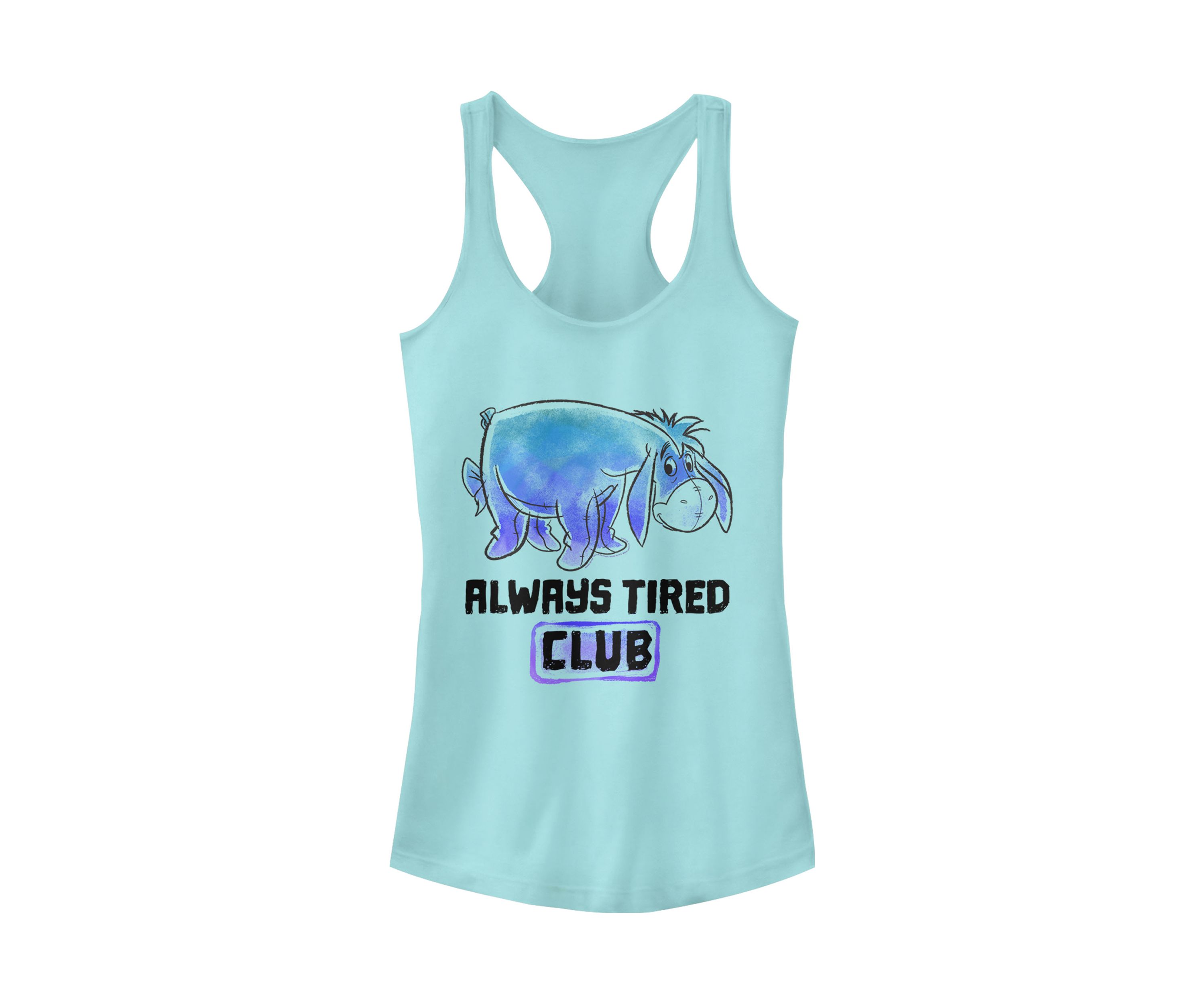 Juniors Licensed Disney Eeyore Tired Club Tank Top