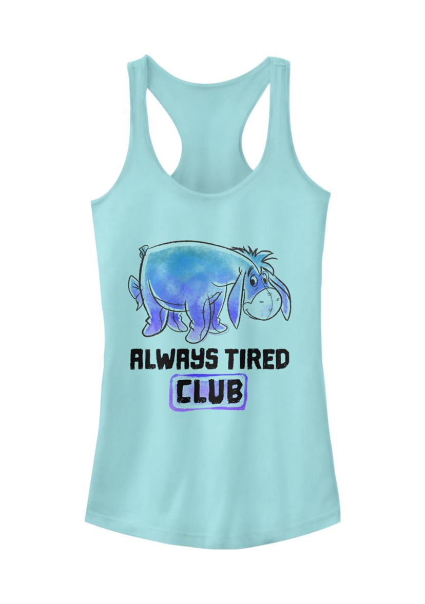 Juniors Licensed Disney Eeyore Tired Club Tank Top