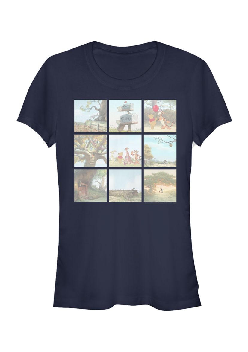 Juniors Licensed Disney Pooh Scenes T-Shirt
