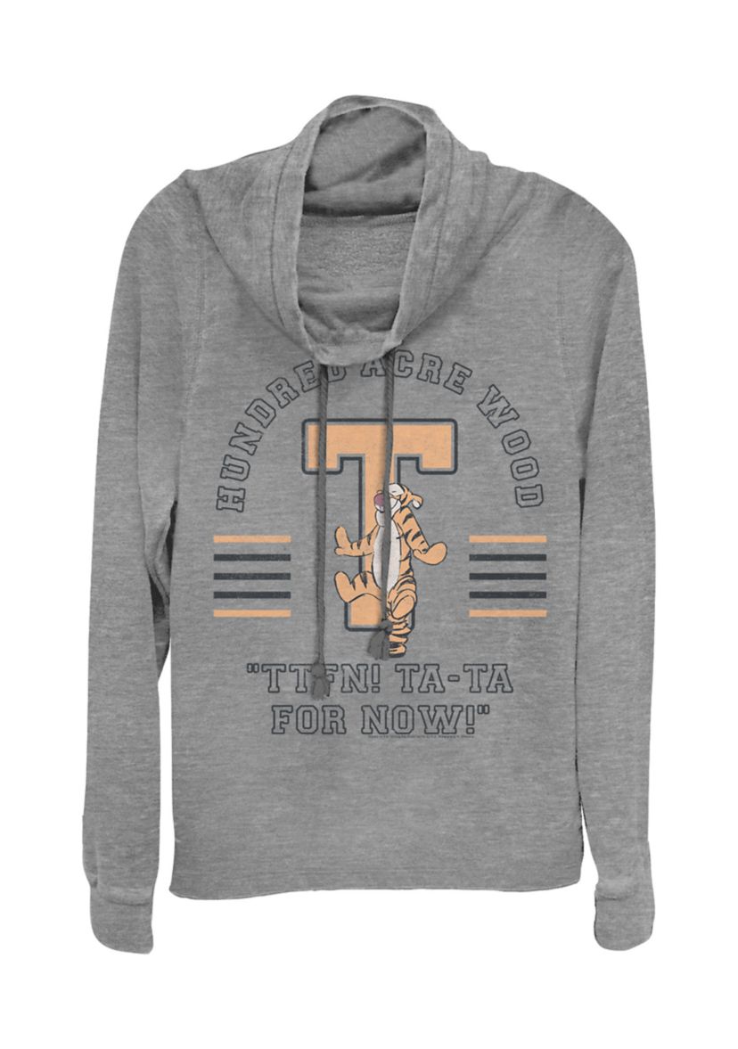Juniors Licensed Disney Tigger Collegiate Pullover Top