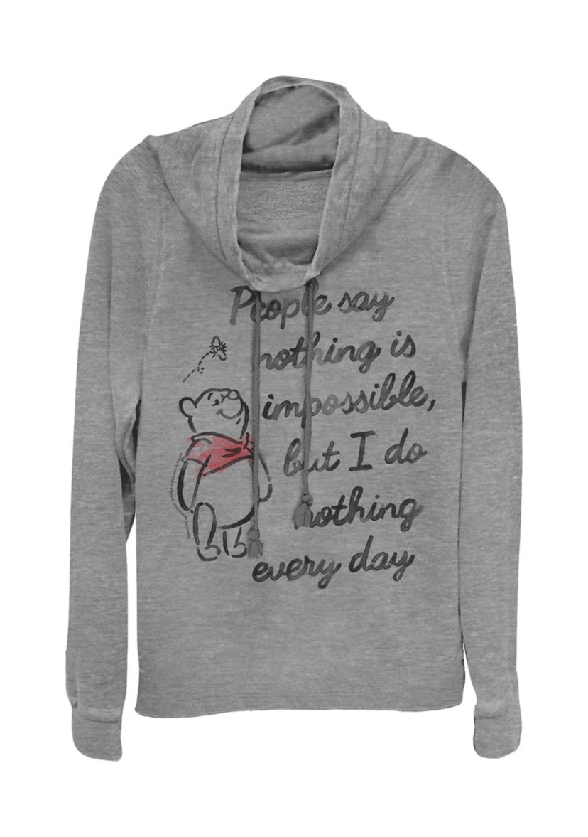 Juniors Licensed Disney Impossible Pullover Top