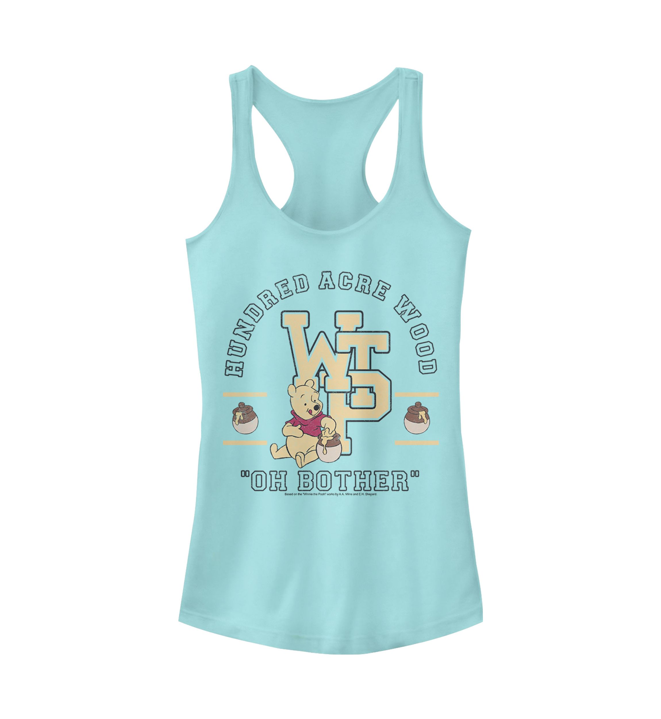 Juniors Licensed Disney Winnie The Pooh Collegiate Tank Top