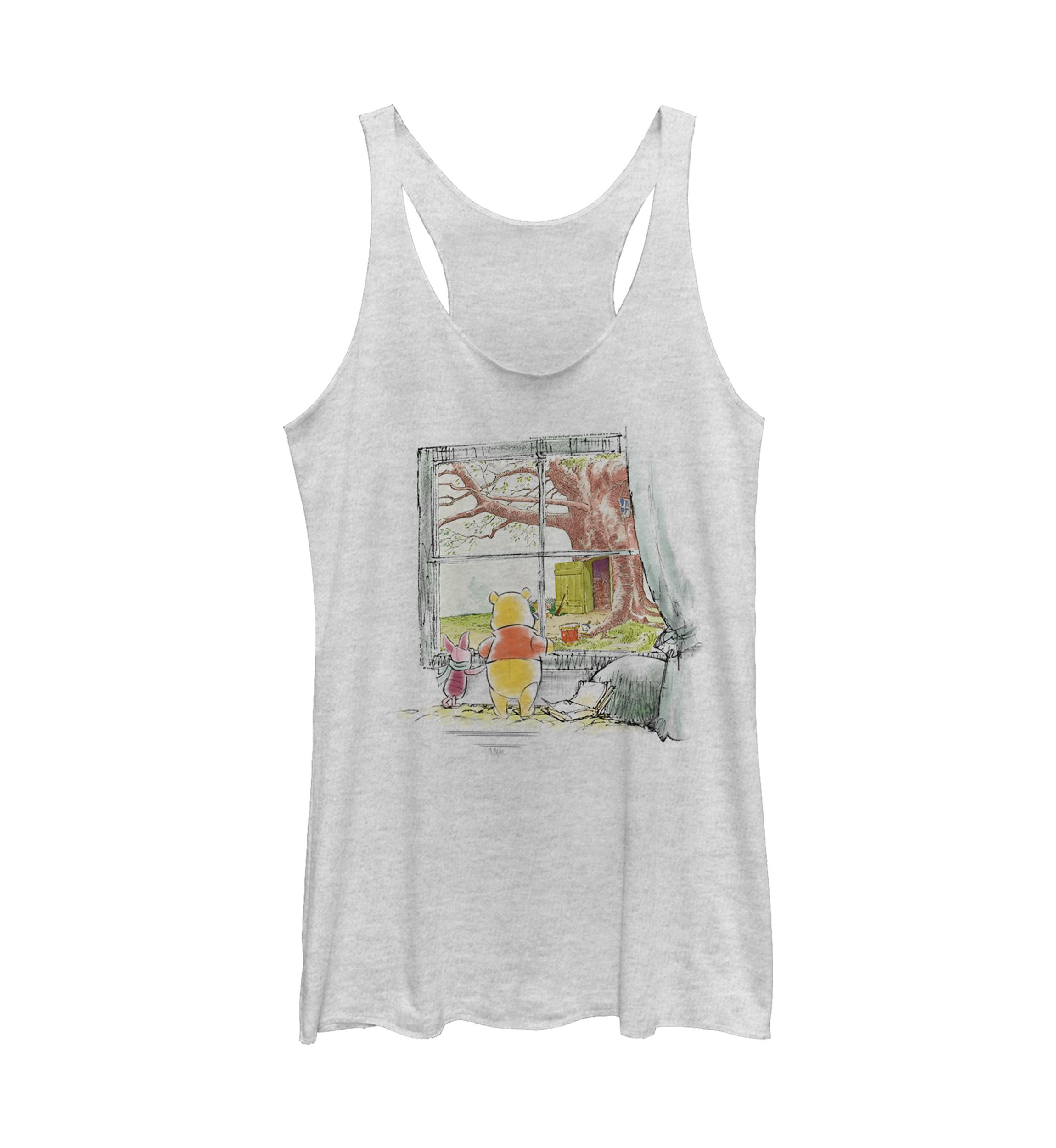 Juniors Licensed Disney Winnie Window Tank Top