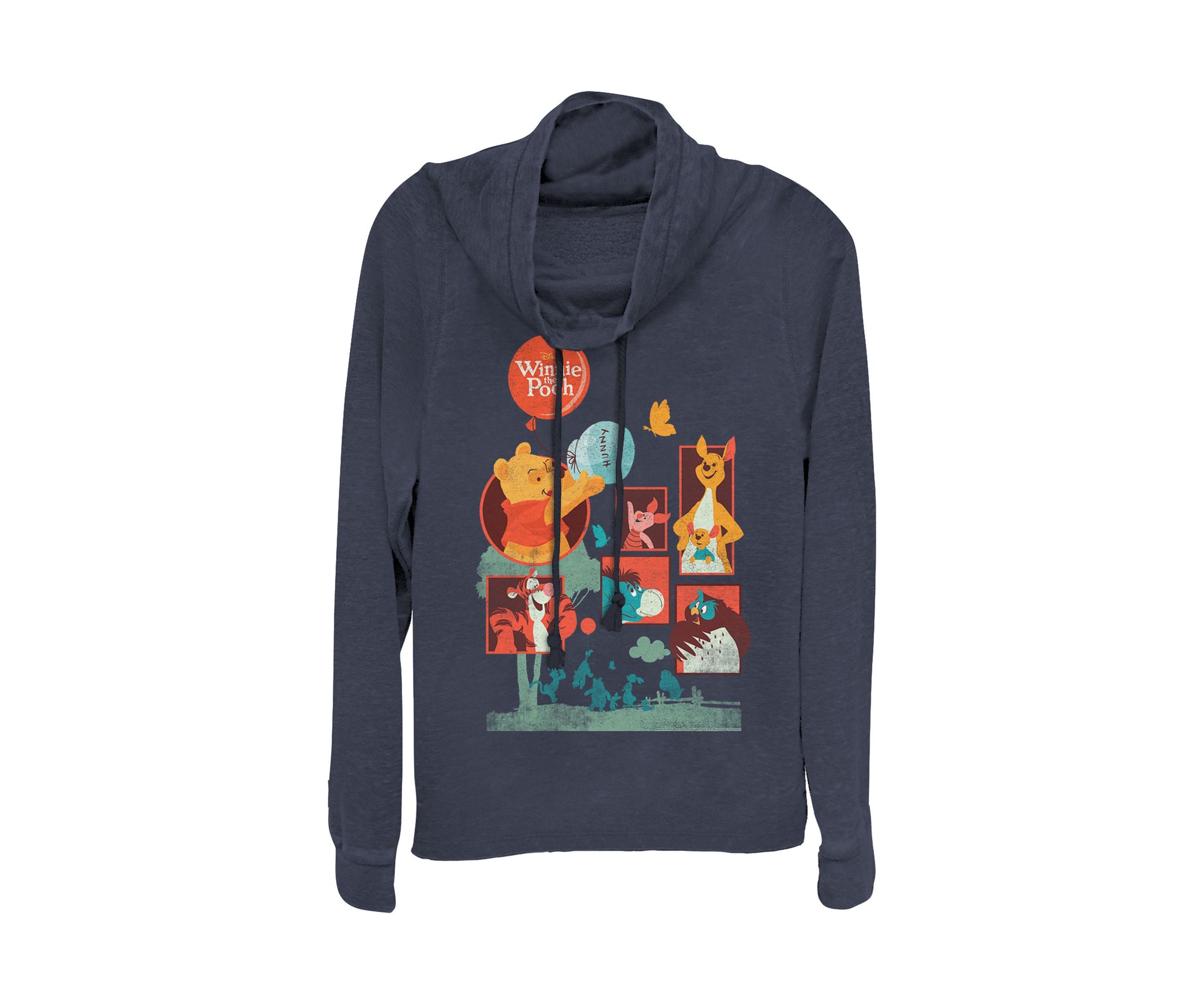 Juniors Licensed Disney Pooh And Friends Pullover Top