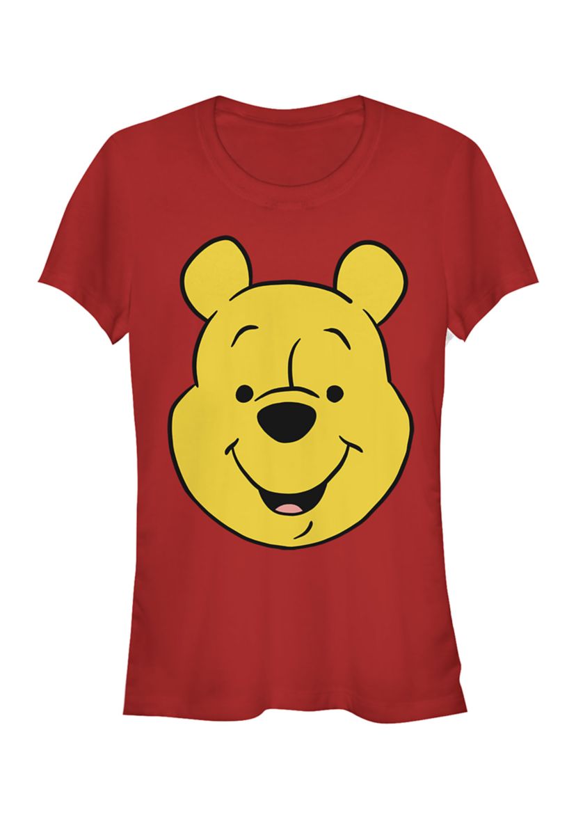 Juniors Licensed Disney Winniepooh Big Face T-Shirt