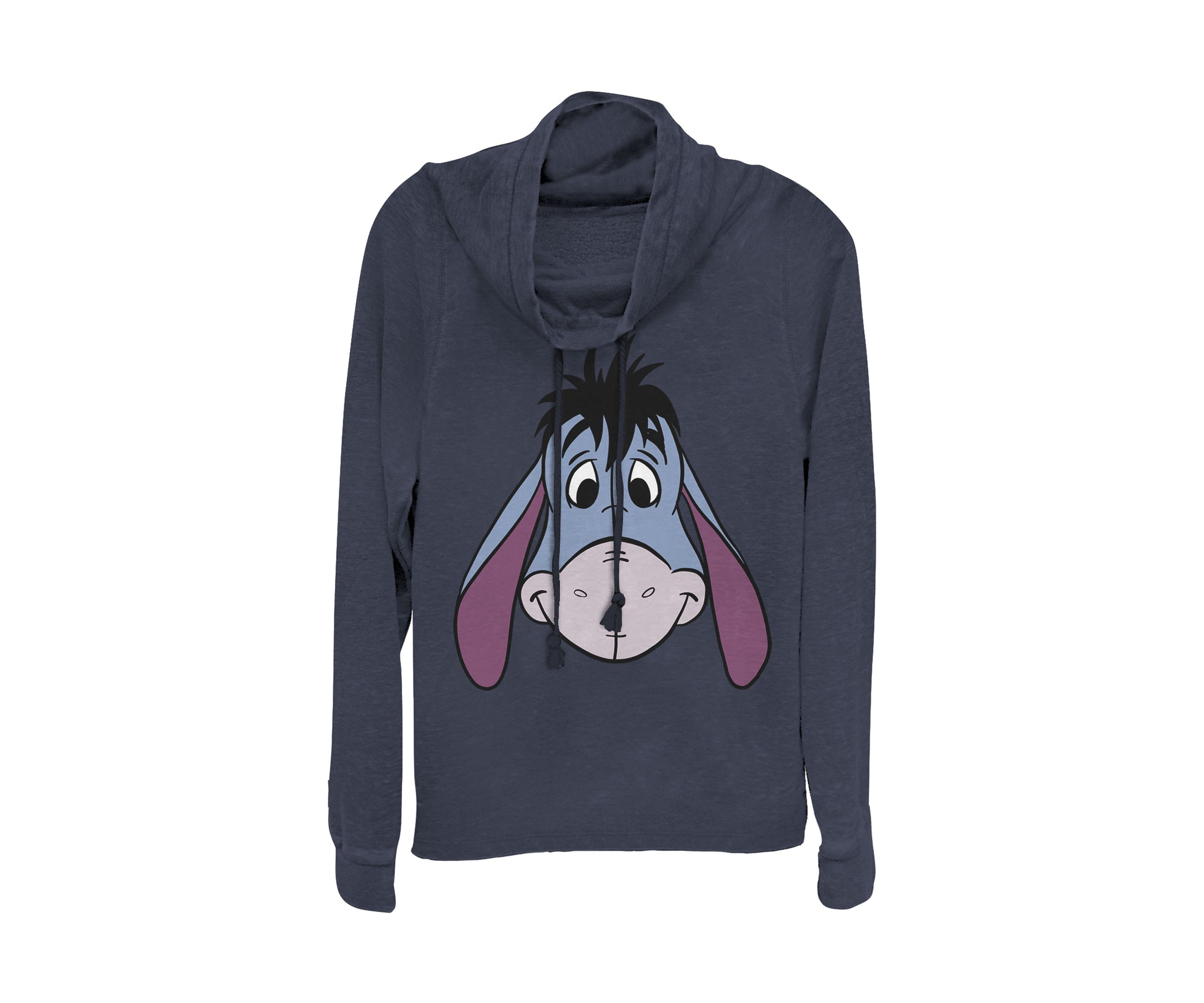 Juniors Licensed Disney Eyore Big Face Pullover Top