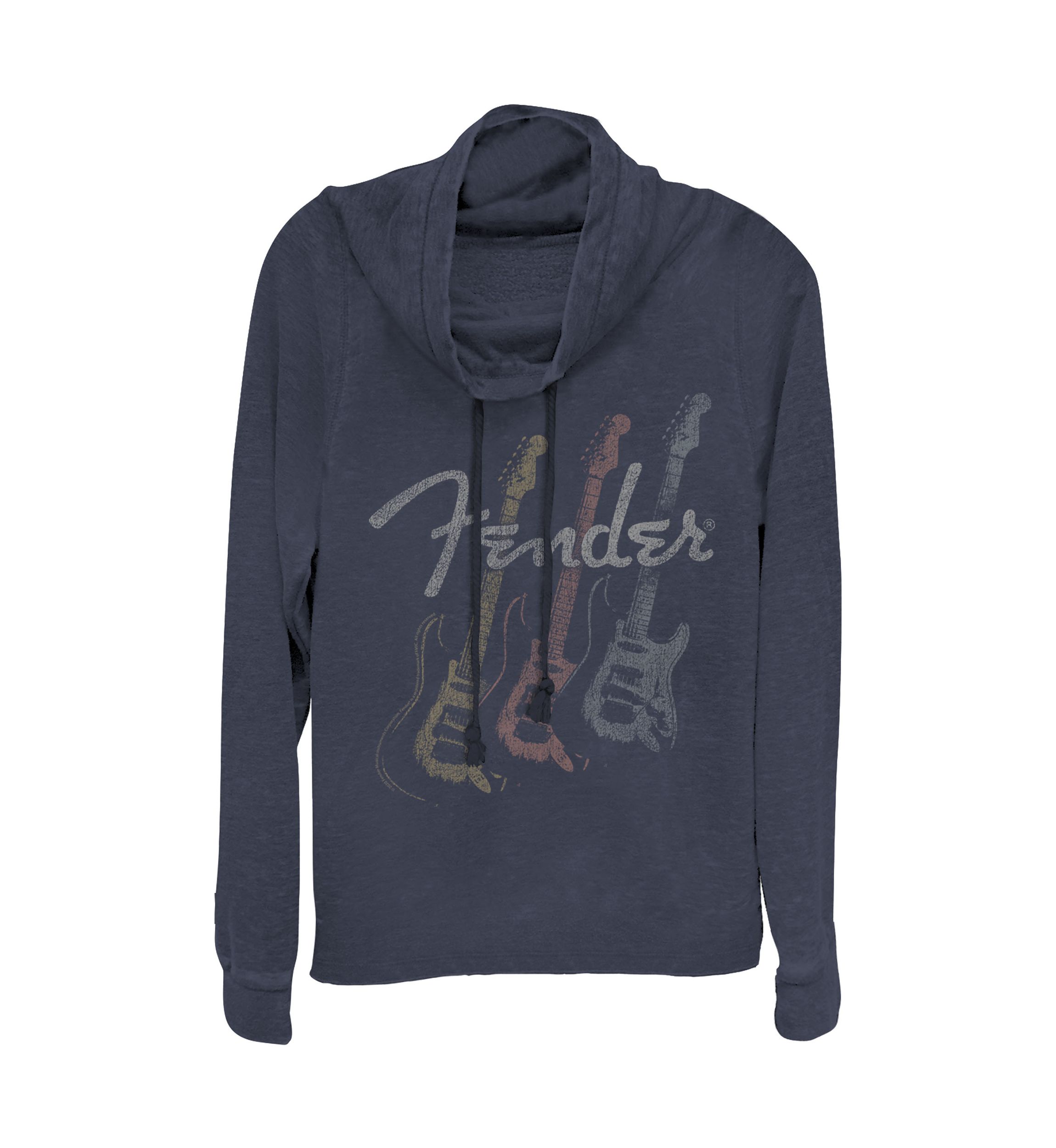 Juniors Triple Fret Pullover Graphic Top