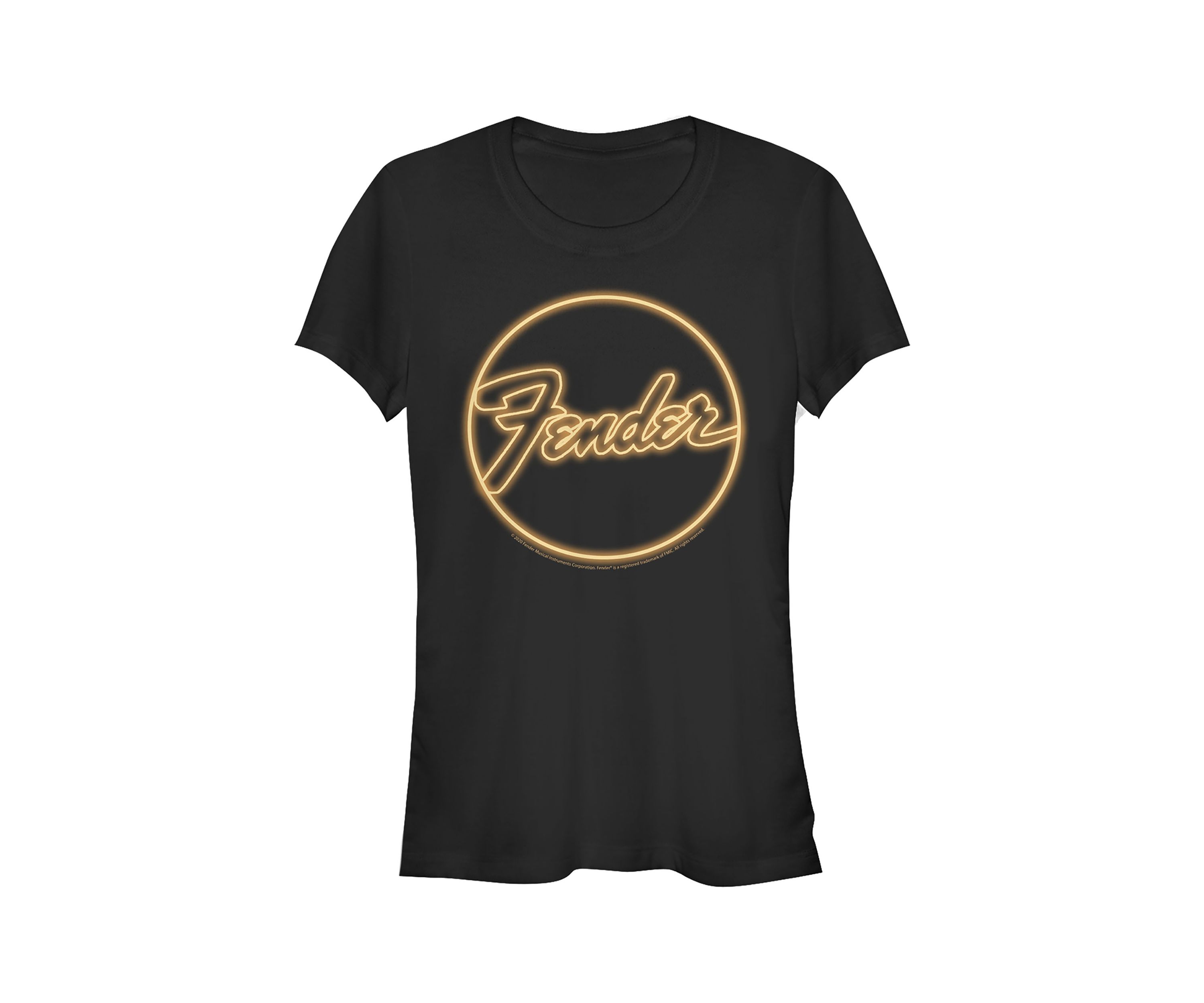 Juniors Neon Logo Graphic T-Shirt