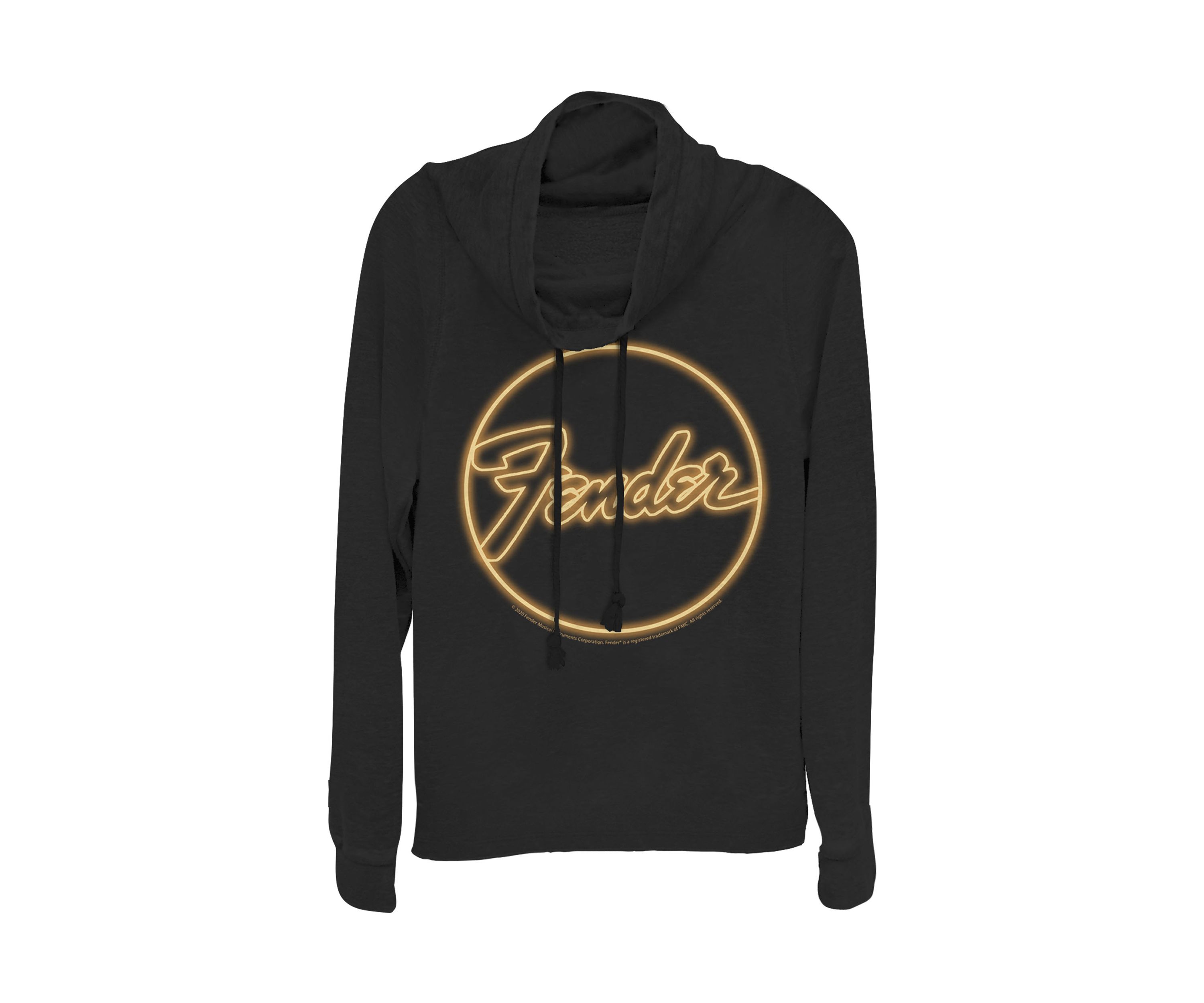 Juniors  Neon Logo Pullover Graphic Top