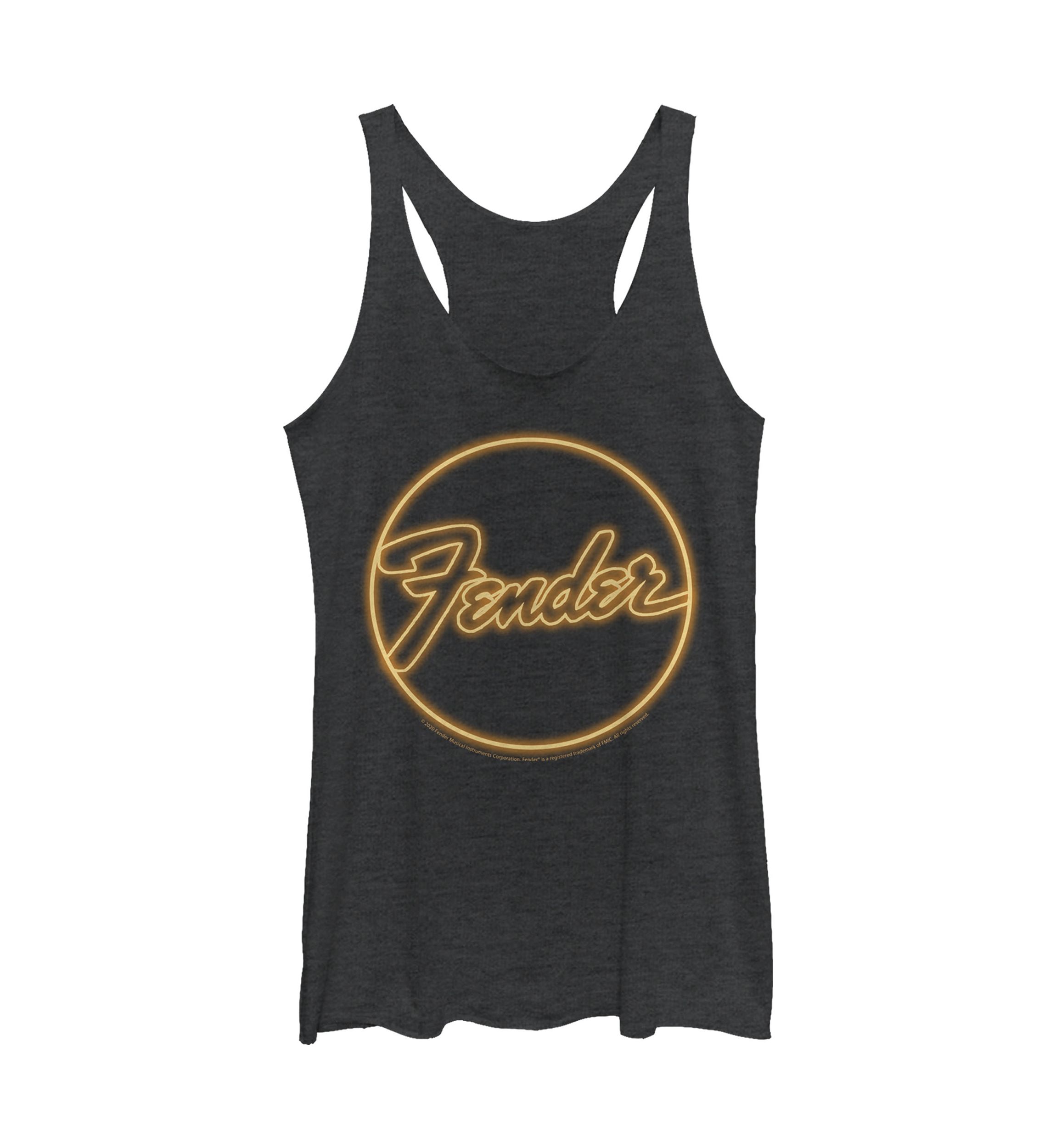 Juniors Neon Logo Graphic Tank
