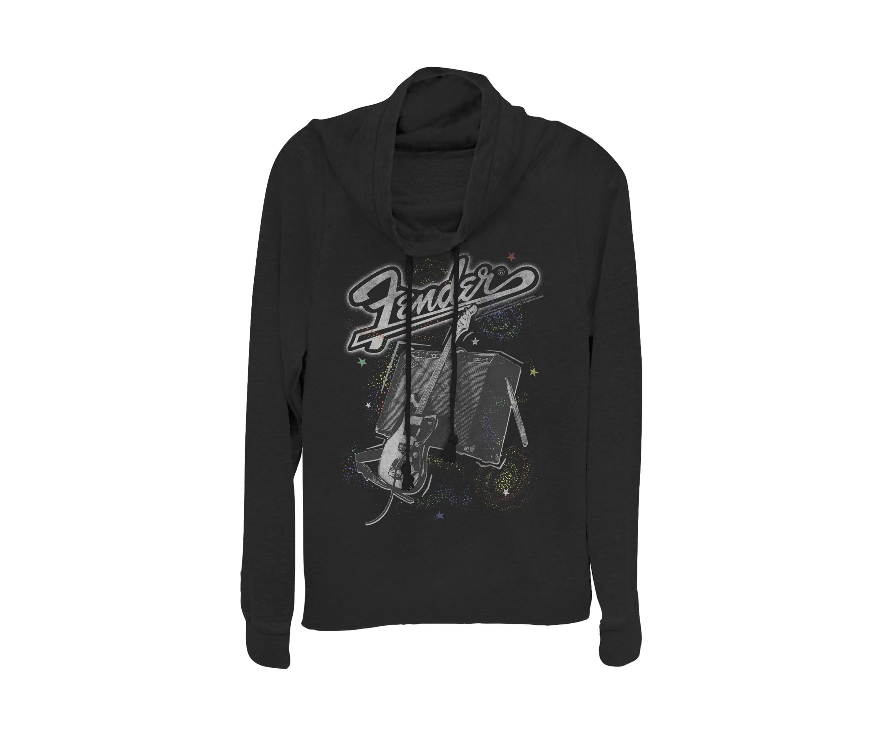 Juniors Space Pullover Graphic Top
