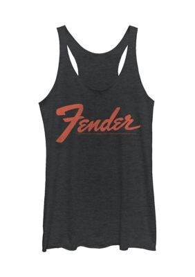 Fender Women's Juniors' Logo Graphic Tank Top, Black, 2XL