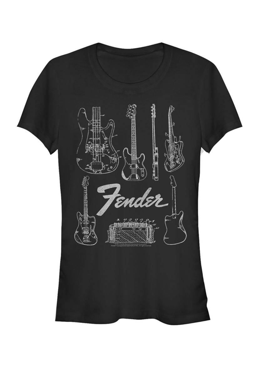 Juniors Chart Graphic T-Shirt
