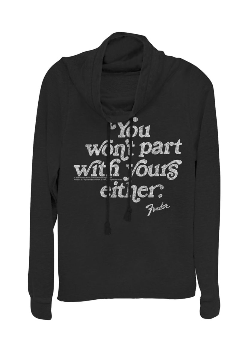 Juniors Vintage Quote Pullover Graphic Top