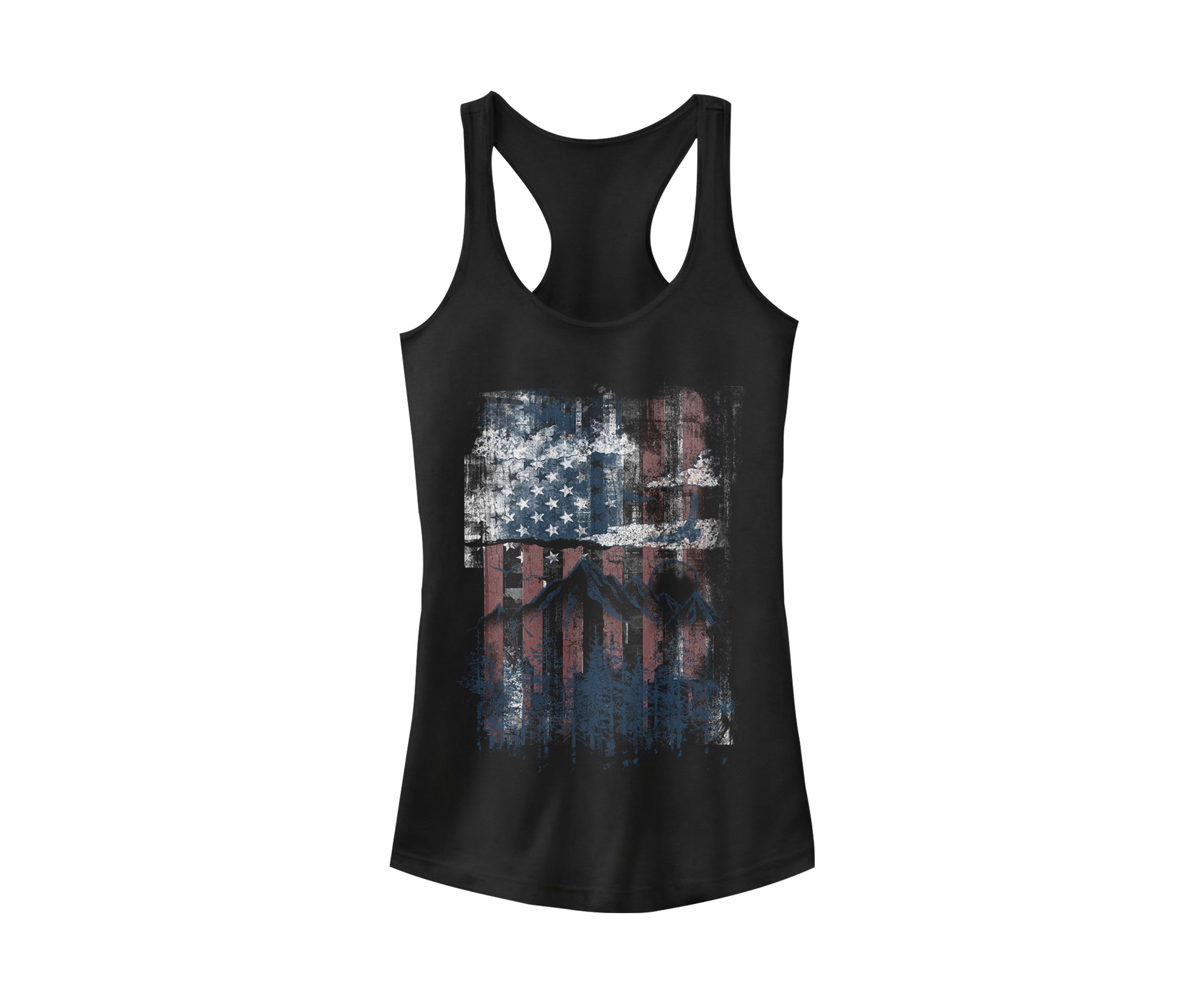  Juniors Mountain USA Tank Top  