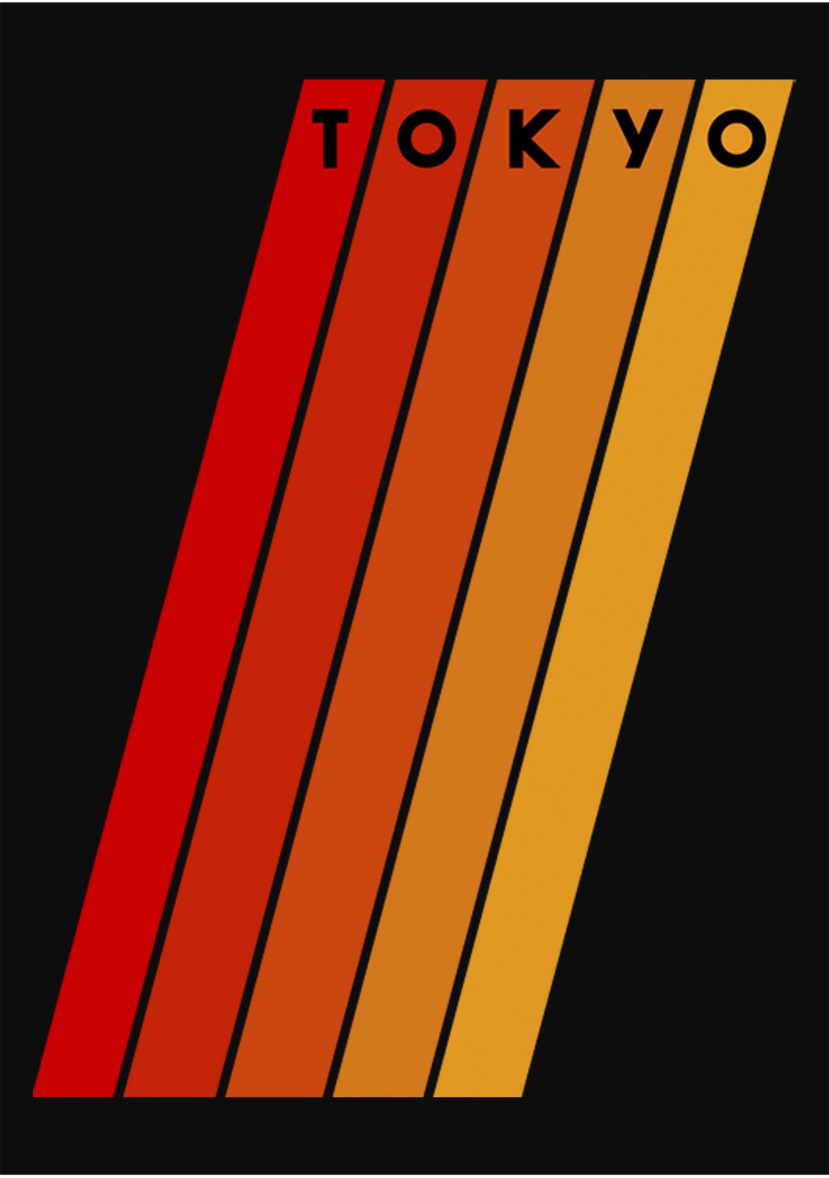 Tokyo Diagonal Graphic Tank