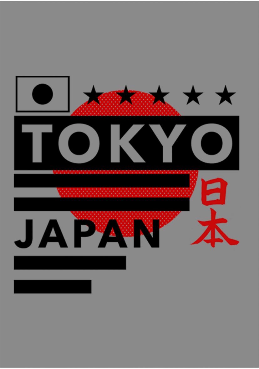 Juniors Japan Minimal Graphic Pullover 