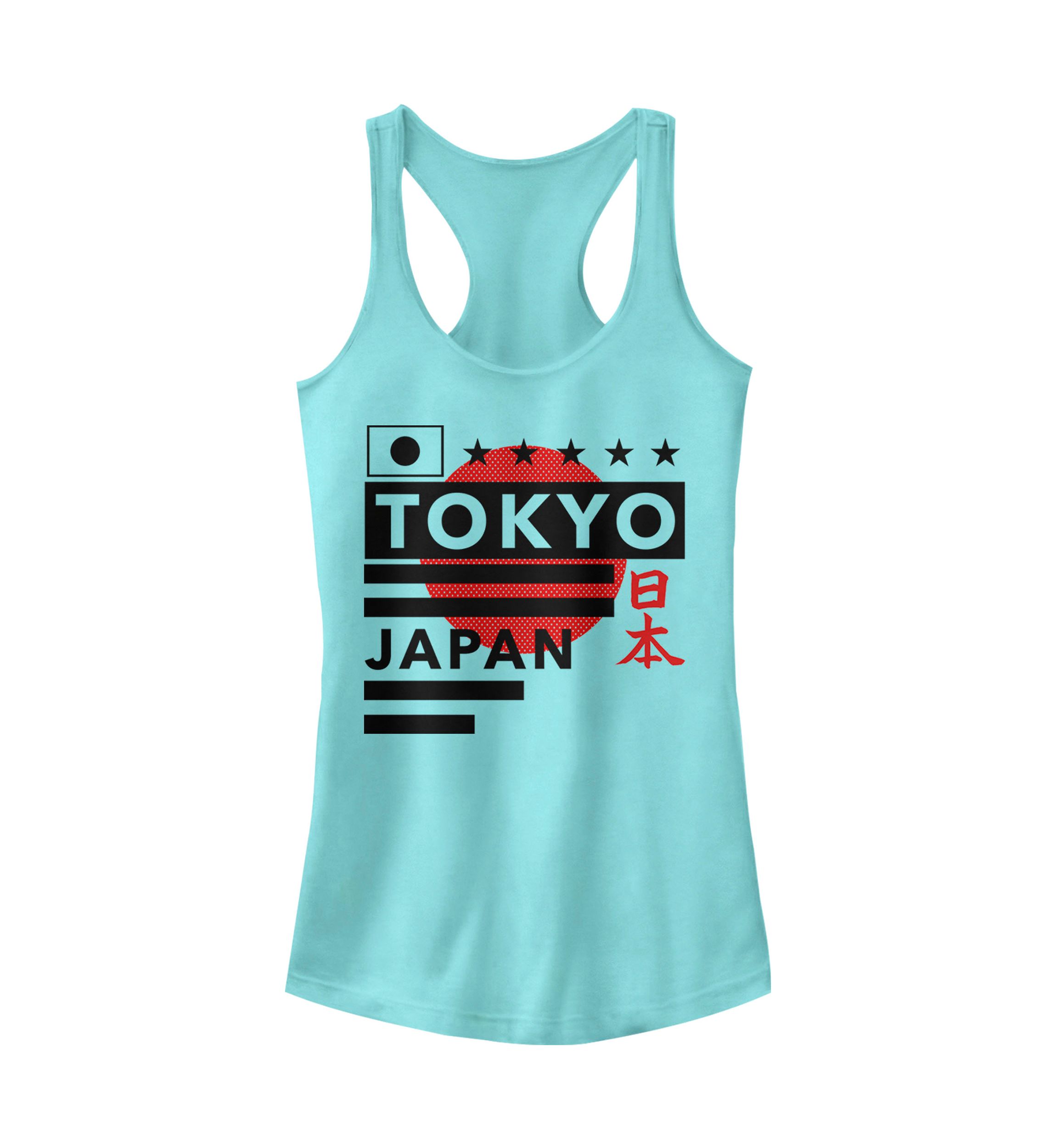 Juniors Japan Minimal Graphic Tank Top