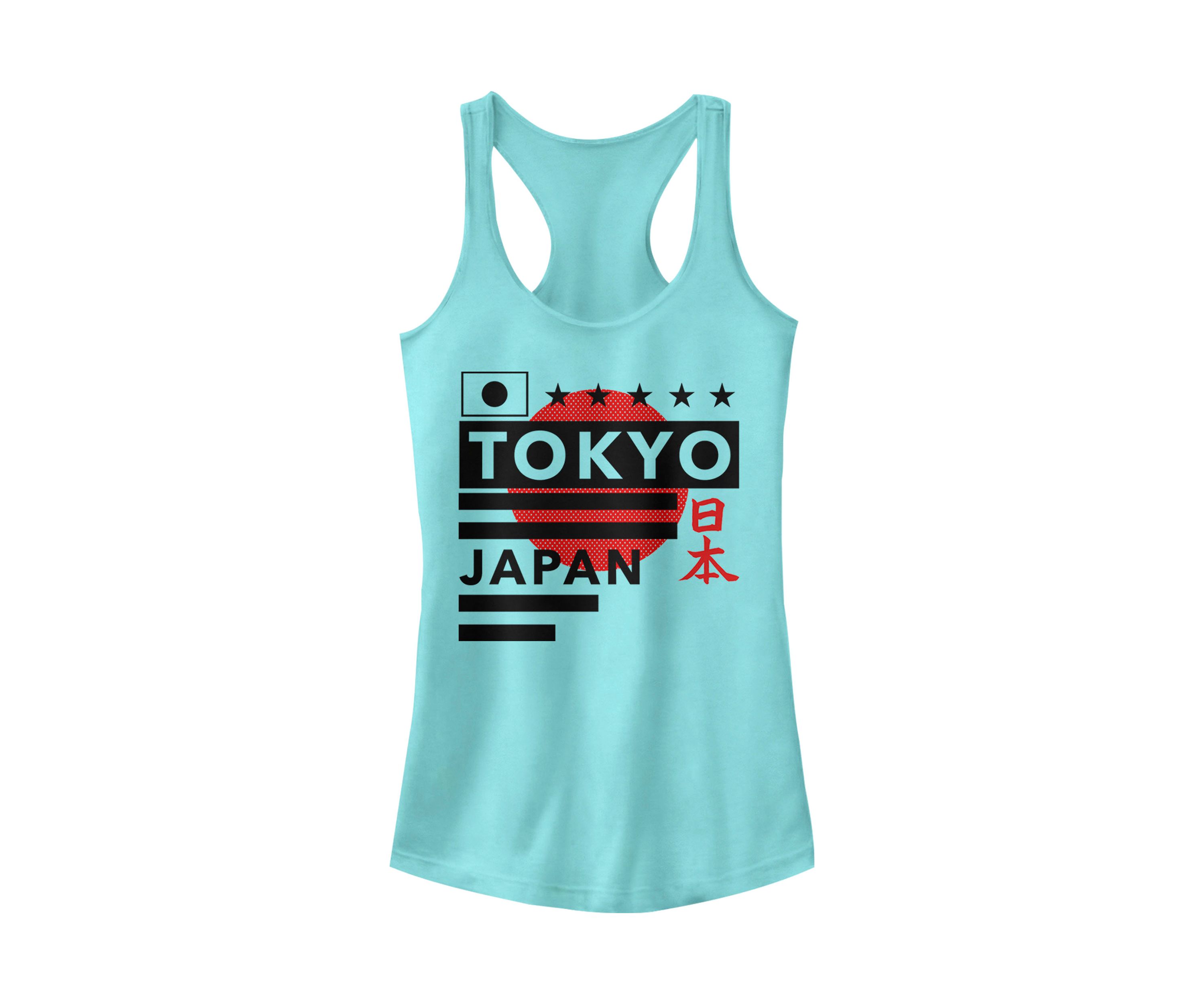 Juniors Japan Minimal Graphic Tank Top