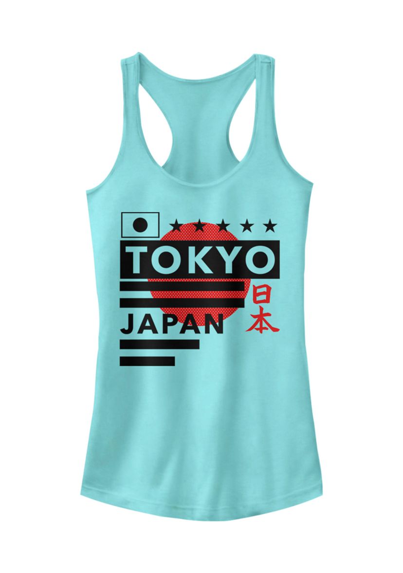 Juniors Japan Minimal Graphic Tank Top