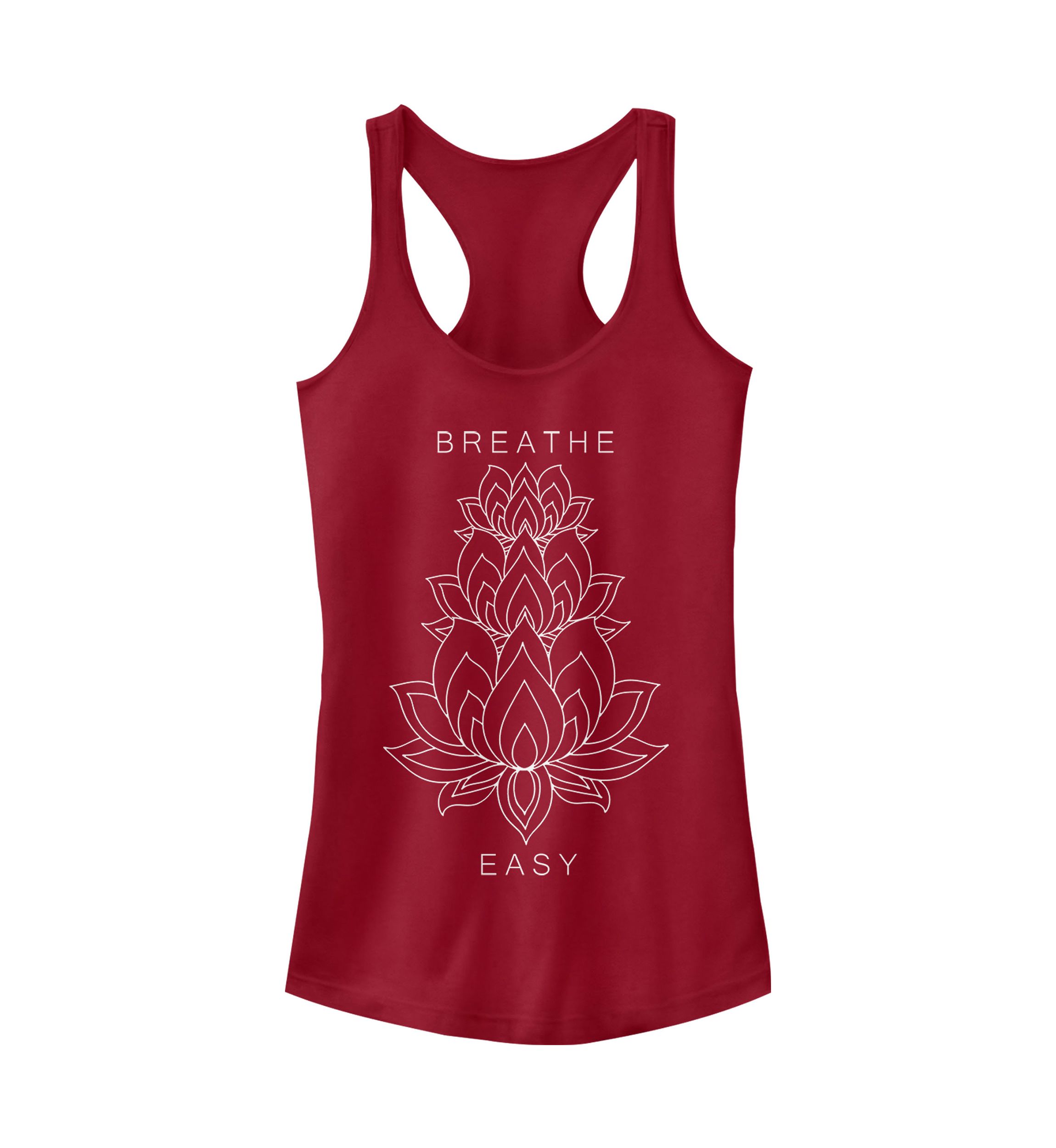  Juniors Breathe Easy Lotus Tank Top 
