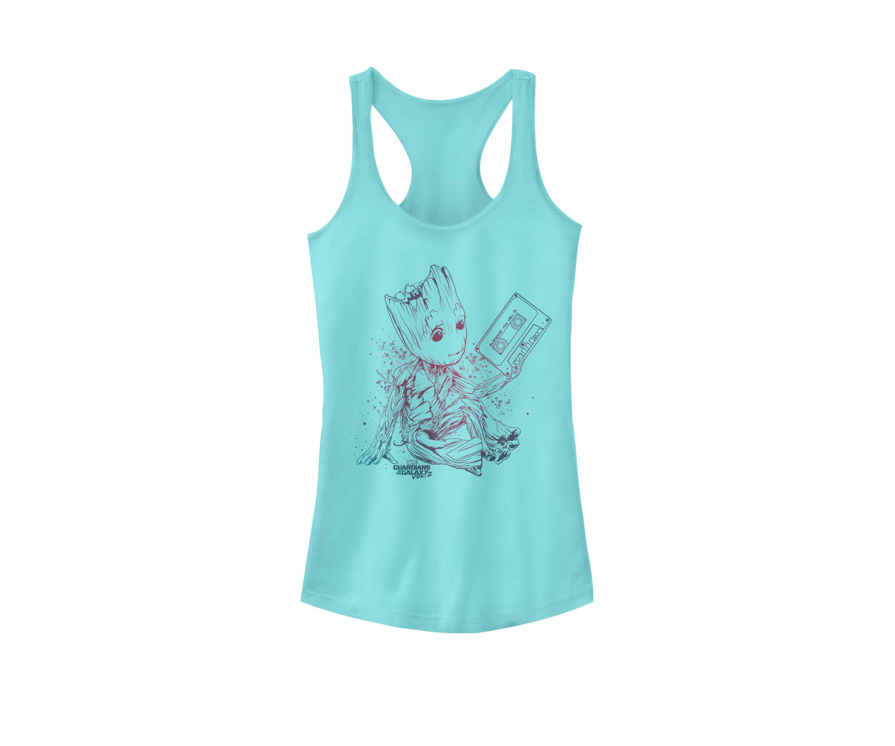 Guardians Vol. 2 Groot Tape Gradient Racerback Tank