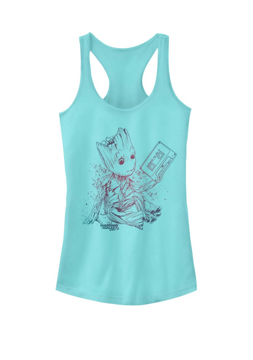 Guardians Vol. 2 Groot Tape Gradient Racerback Tank