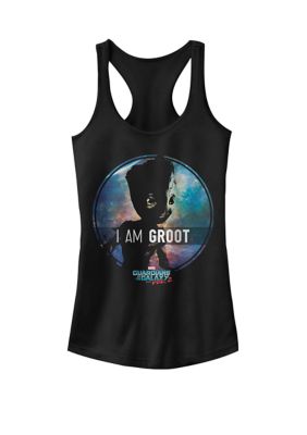 Marvel Women's Groot Guardians of Galaxy 2 Starry Racerback Tank Top, Black, XXL