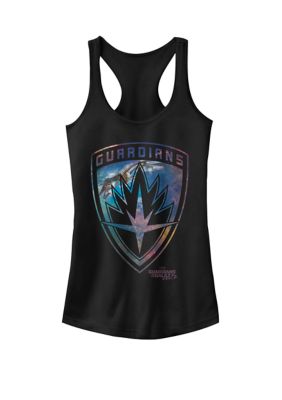 Marvel Women's Guardians of Galaxy 2 Milano Shield Racerback Tank Top, Black, XXL