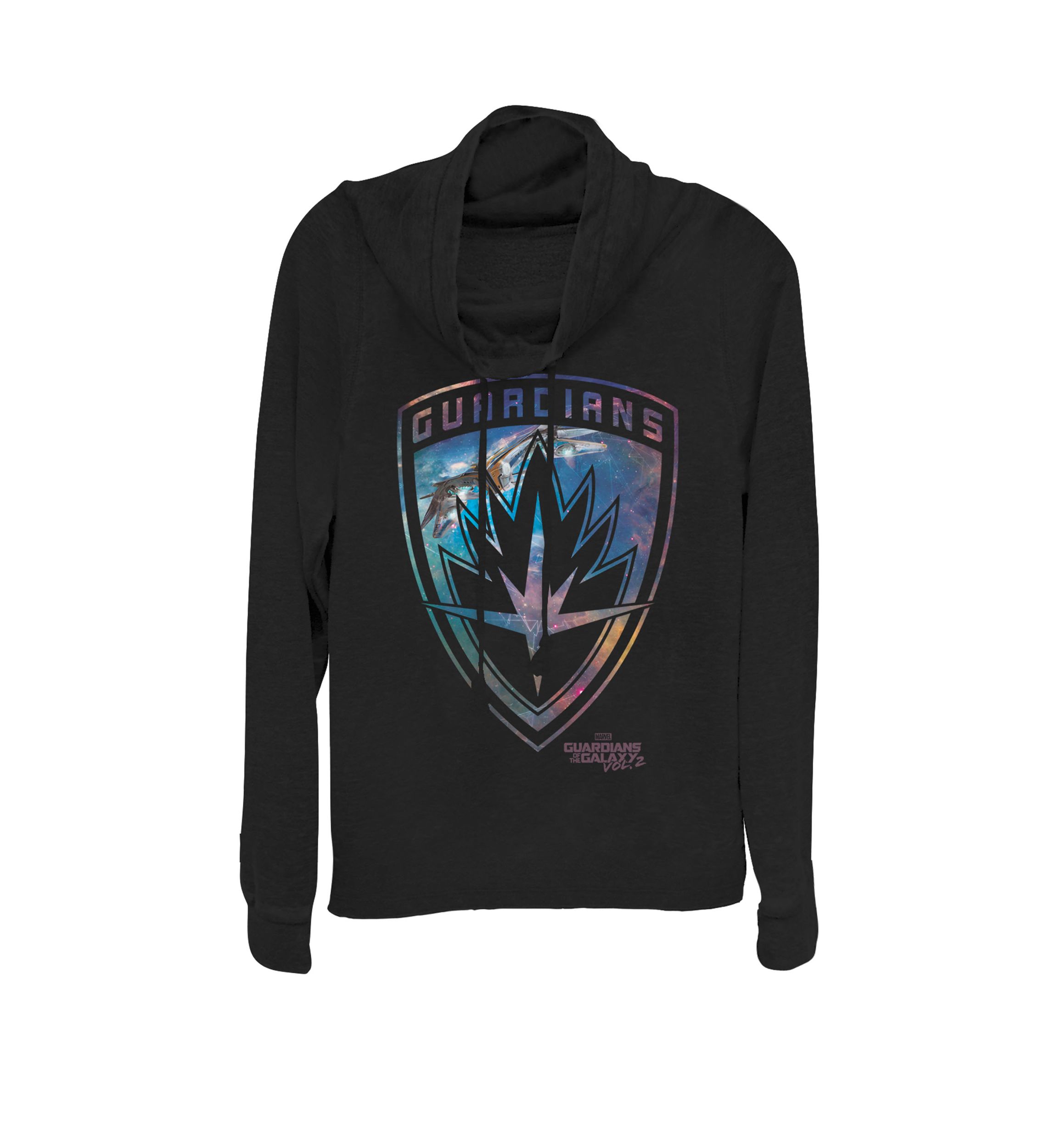 Guardians of Galaxy 2 Milano Shield Cowl Neck Pullover
