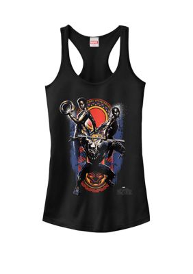 Marvel Women's Black Panther Movie Warrior Trio Racerback Tank Top