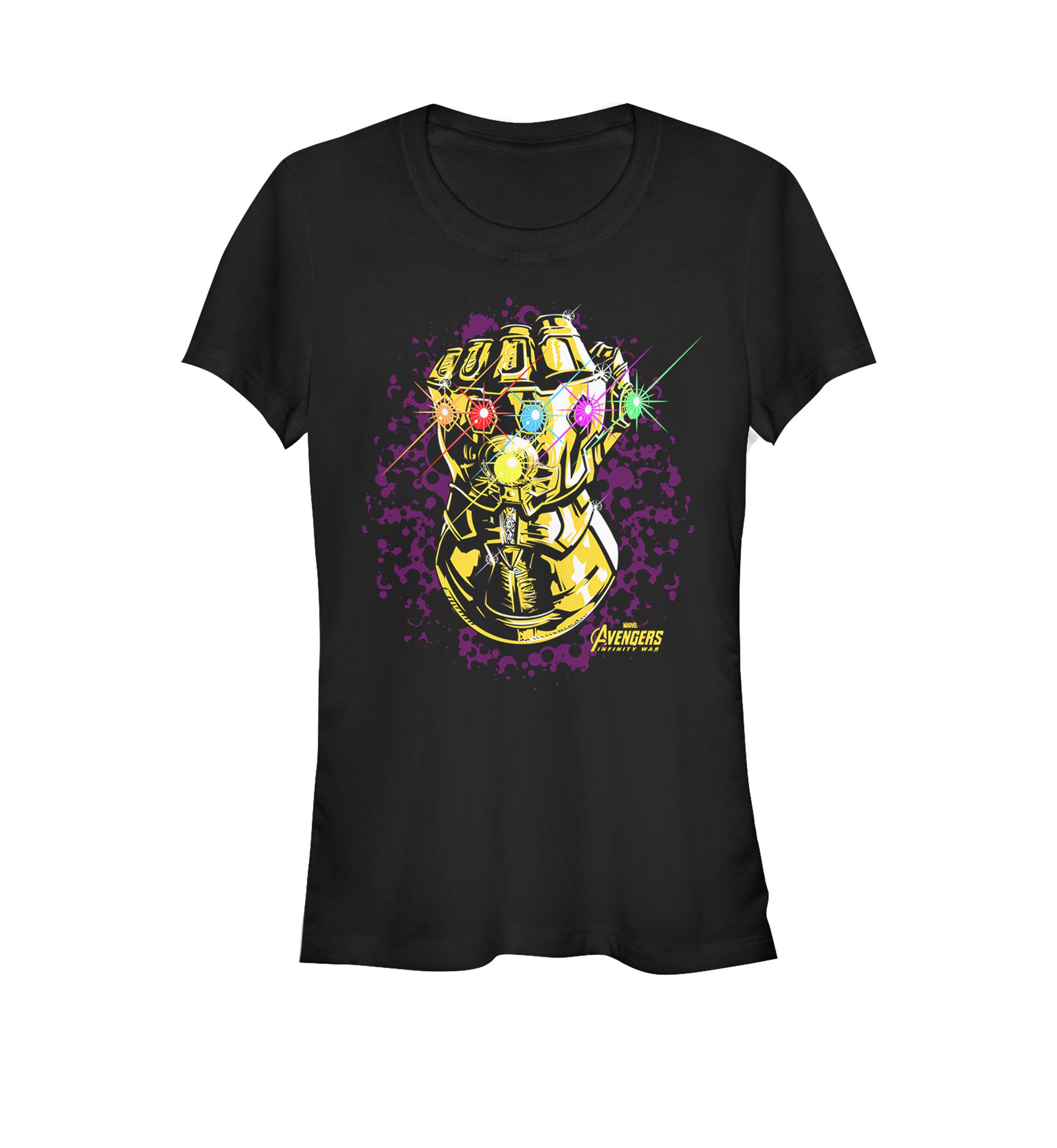 Avengers Infinity War Gauntlet Paint Short Sleeve T-Shirt