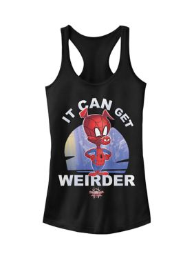 Marvel Women's Spider-Man Spiderverse Spider-Ham Racerback Tank Top, Black, XXL