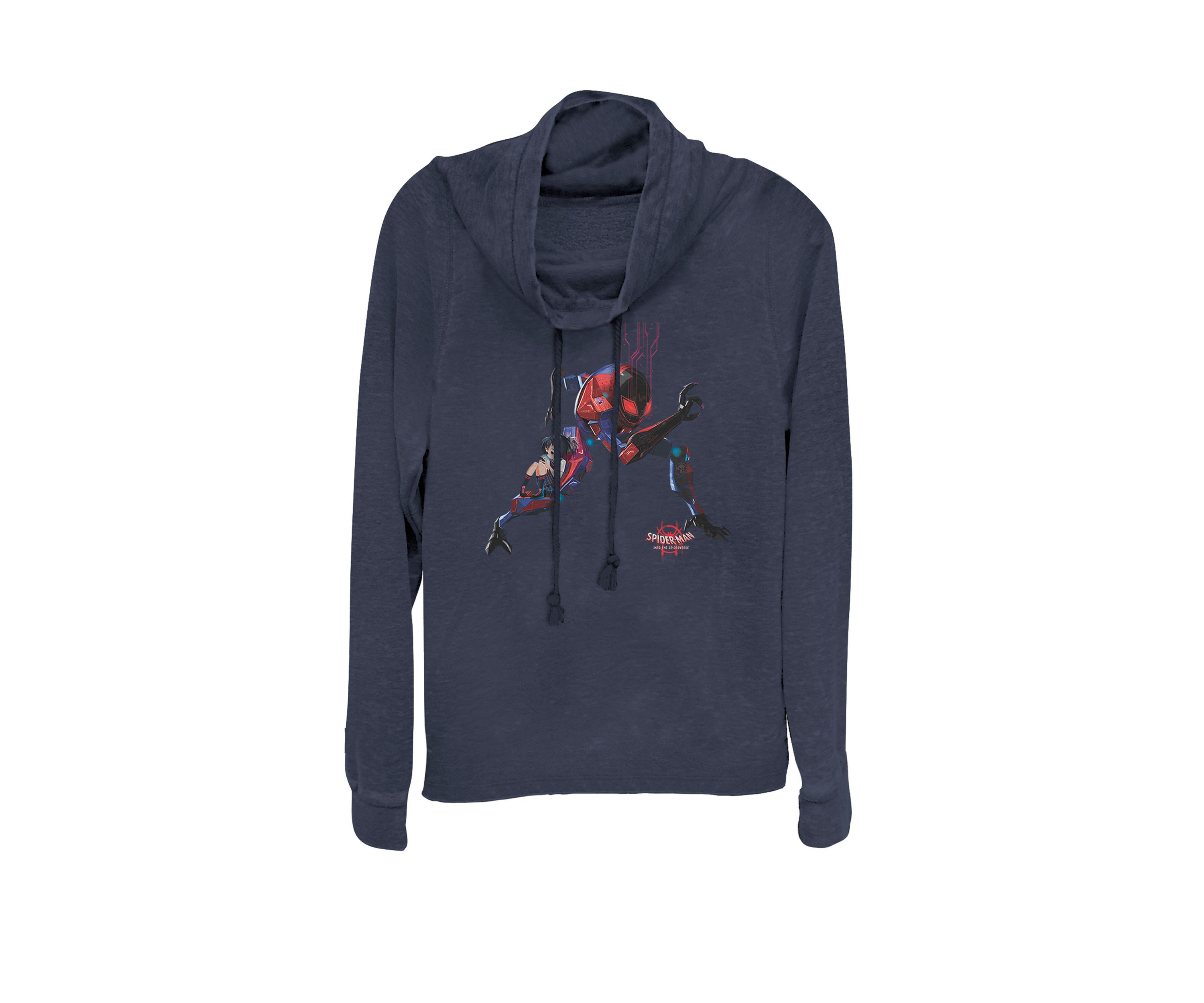 Spider-Man Spider-Verse Giant Robot Cowl Neck Pullover