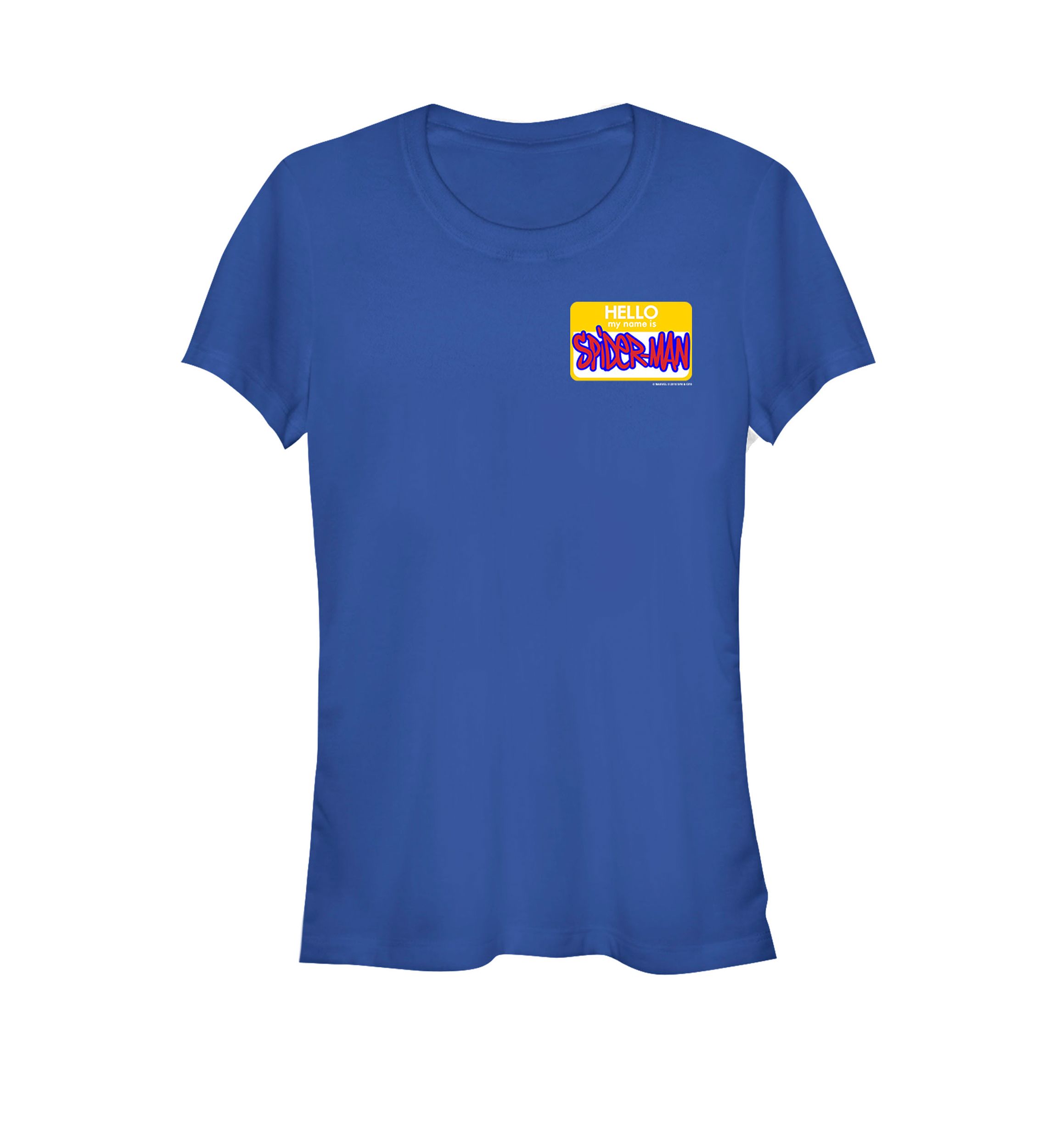 Spider-Man Spiderverse Name Tag Short Sleeve T-Shirt