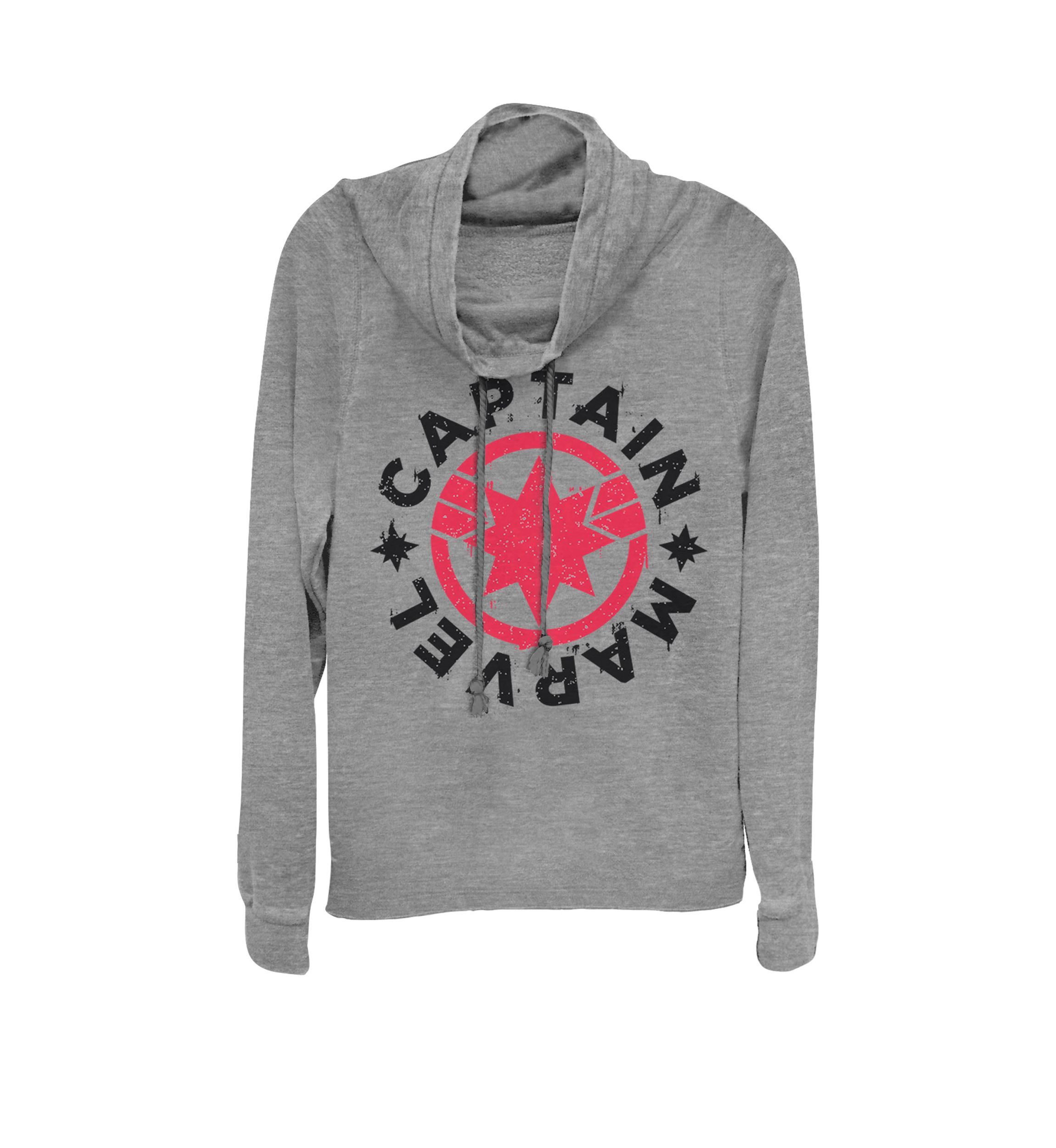 Captain Marvel™ Movie Circle Red Logo Cowl Neck Pullover