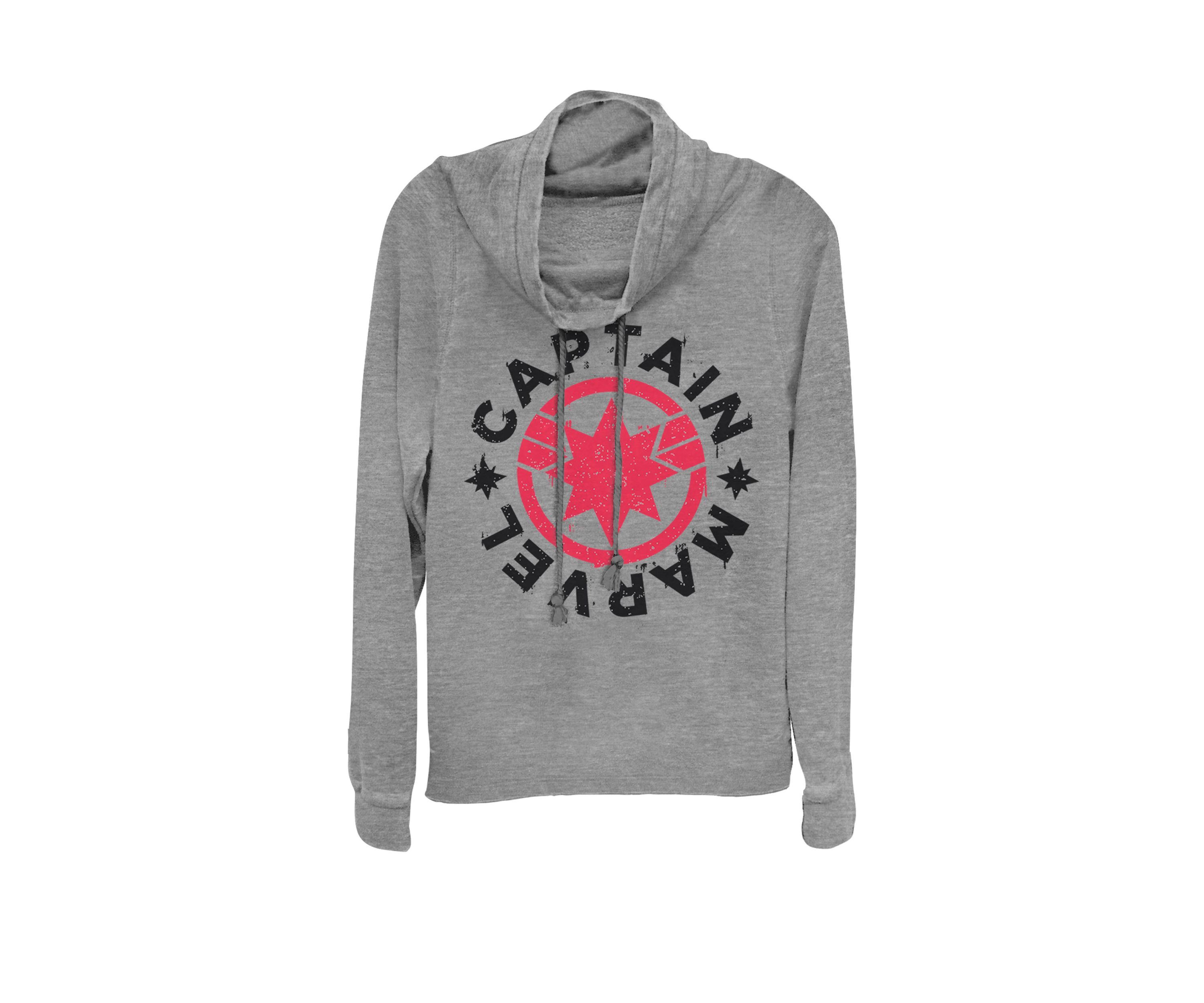 Captain Marvel™ Movie Circle Red Logo Cowl Neck Pullover