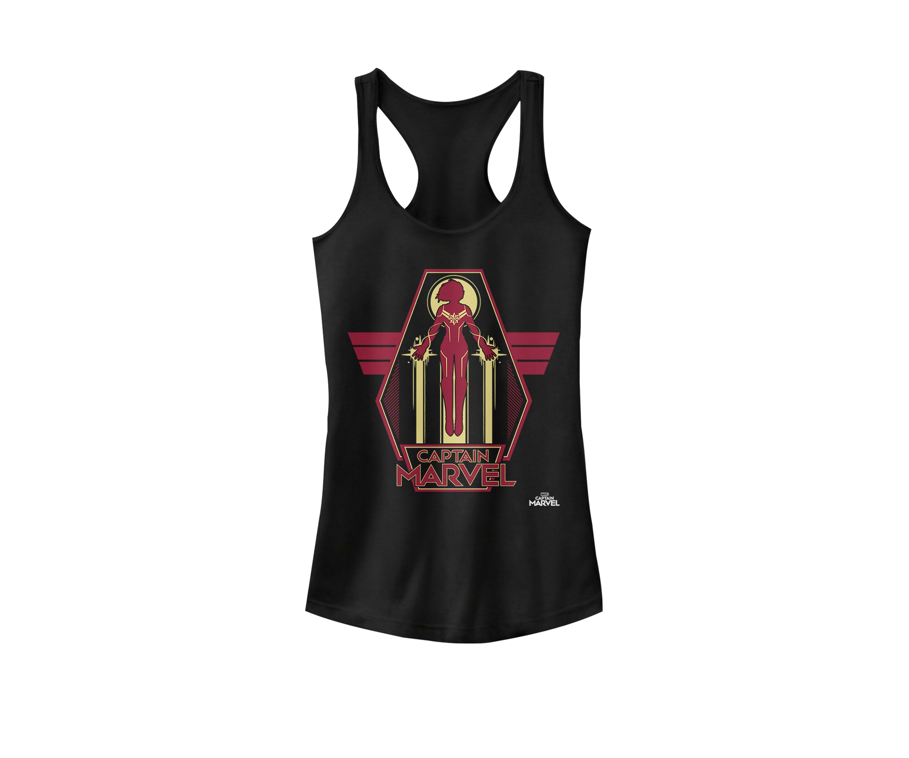 Captain Marvel™ Red Yellow Flight Powers Racerback Tank