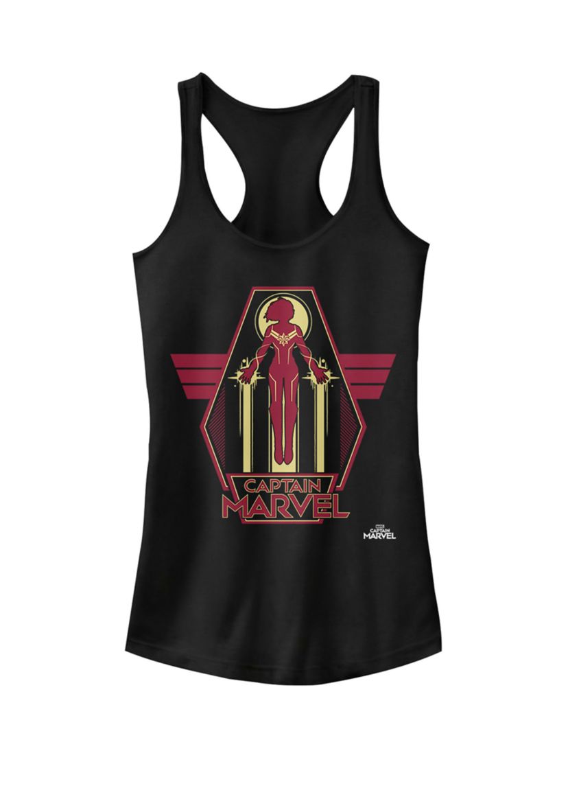 Captain Marvel™ Red Yellow Flight Powers Racerback Tank