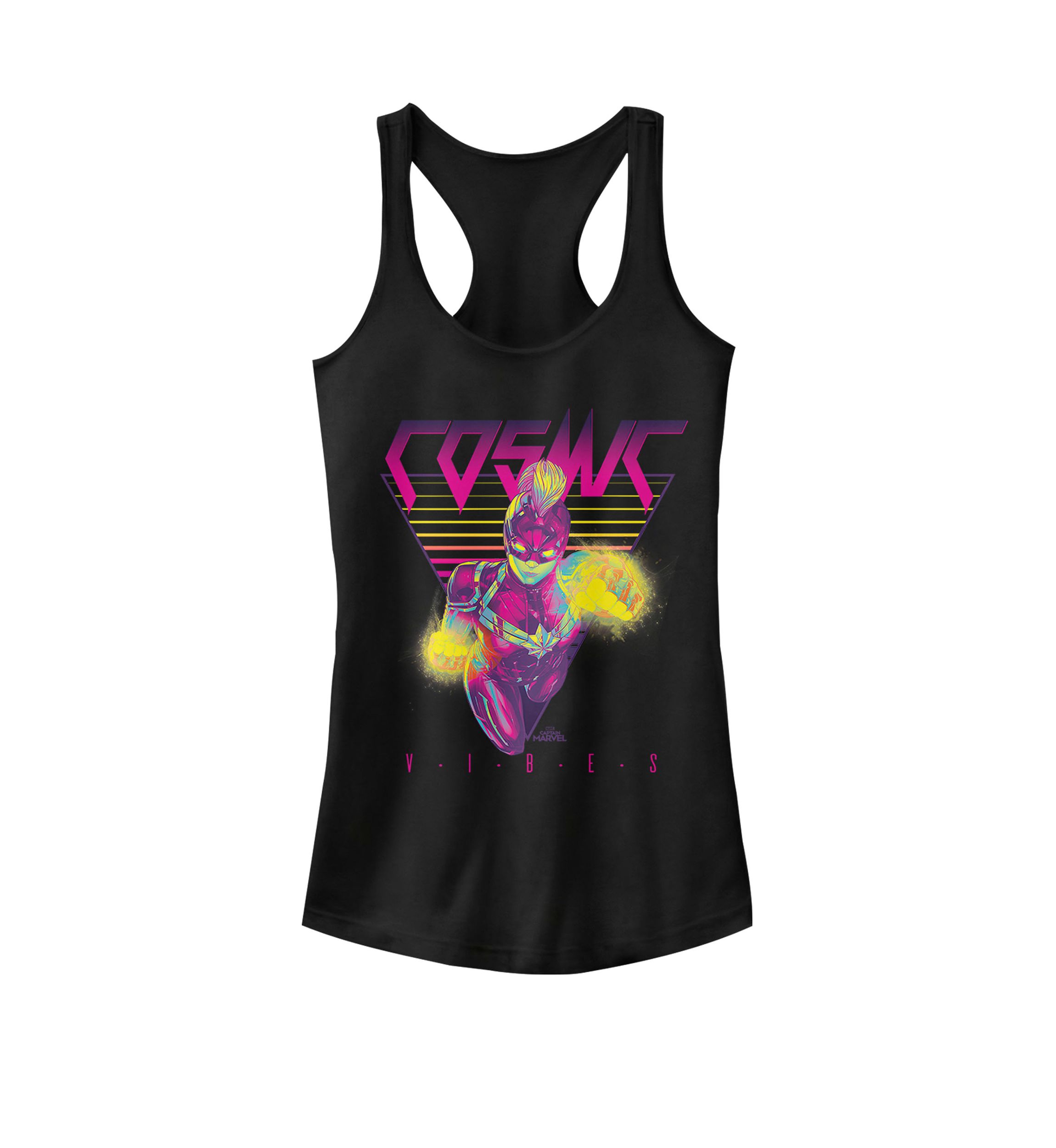 Captain Marvel™ Cosmic Vibes Retro Triangle Racerback Tank