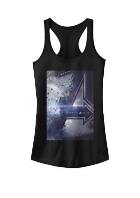 Marvel Women's Avengers Endgame Movie Poster Racerback Tank Top, Black, XXL