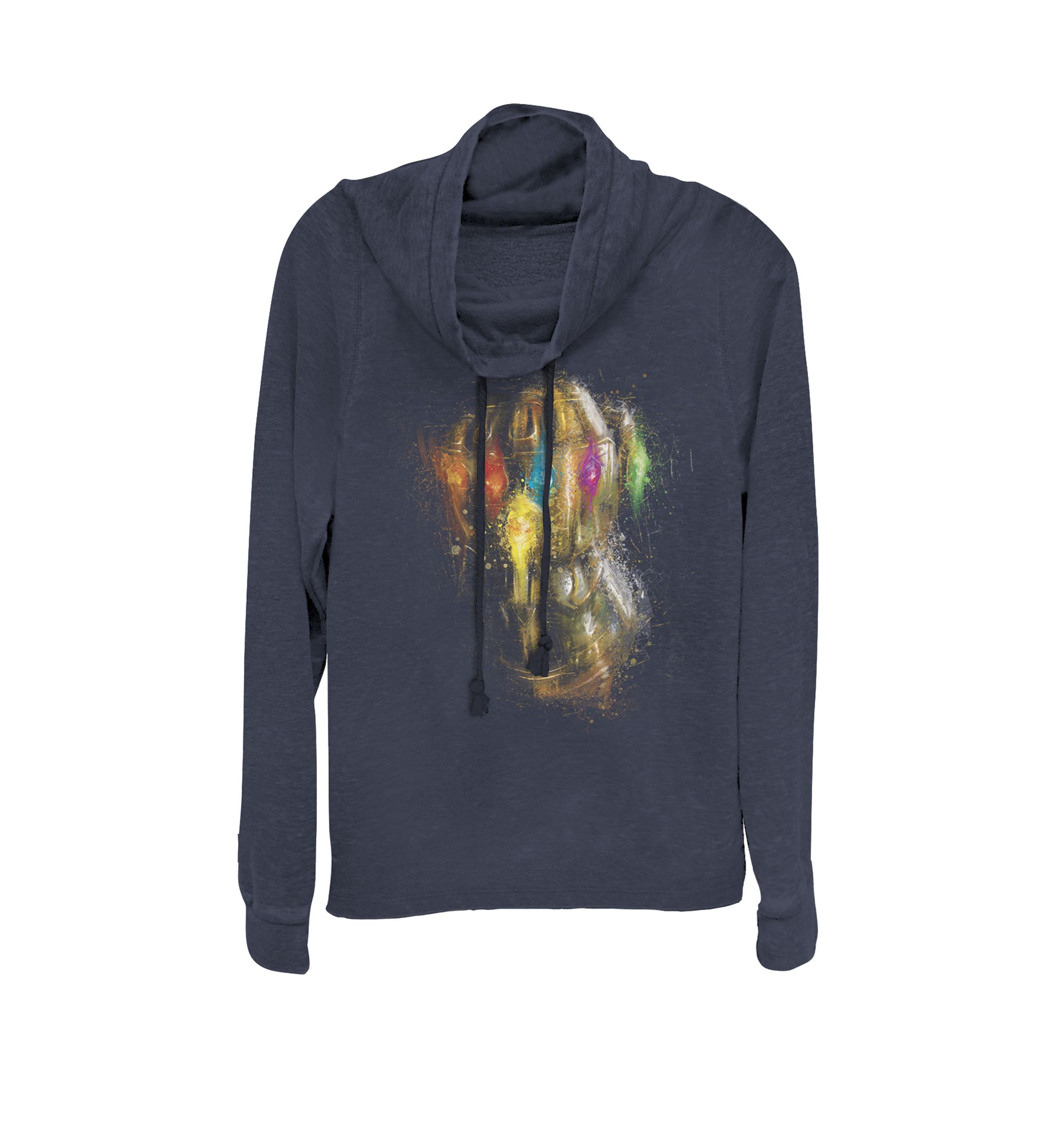 Avengers Endgame Gauntlet Painting Cowl Neck Pullover